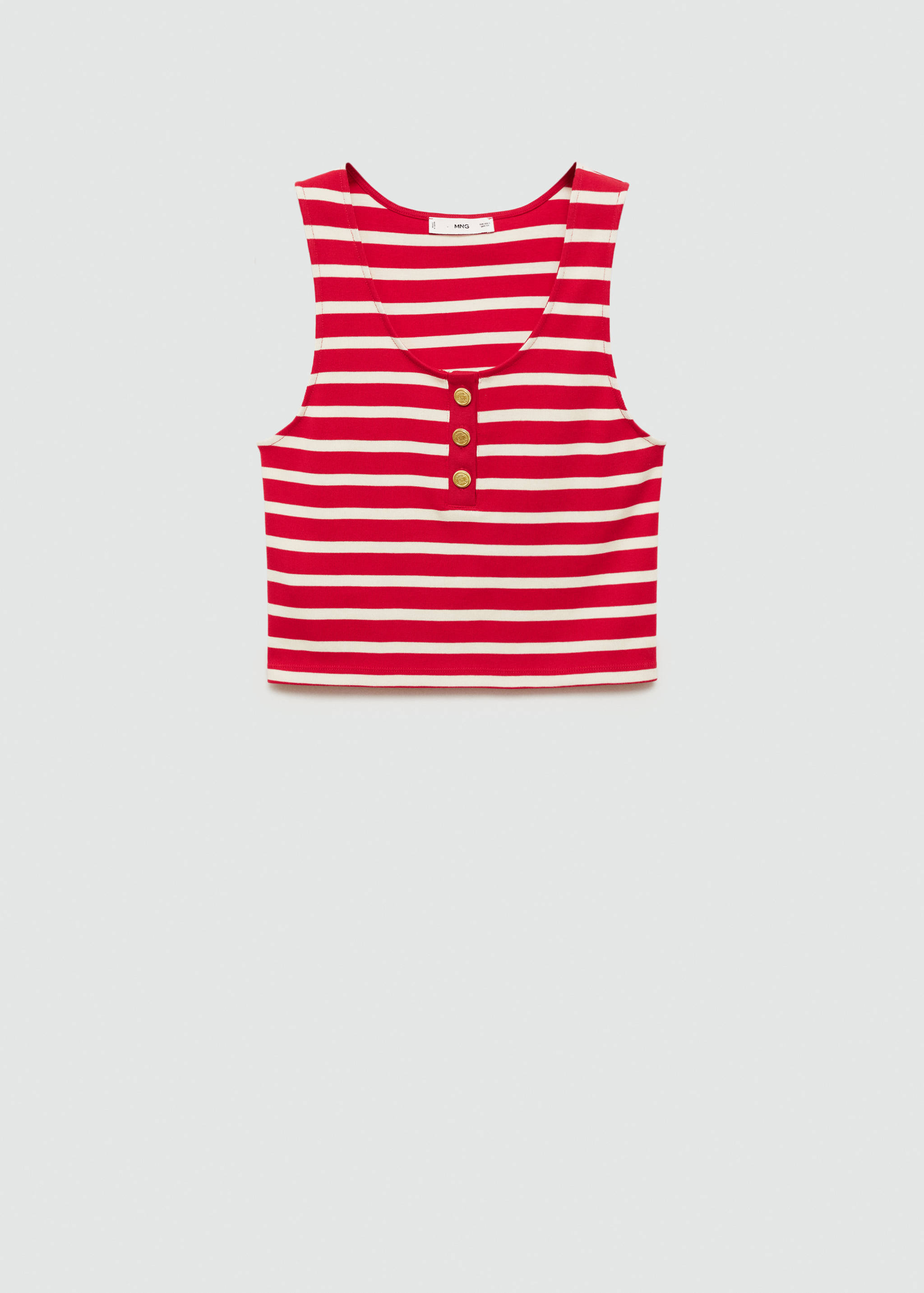 Top with straps and buttons - Article without model