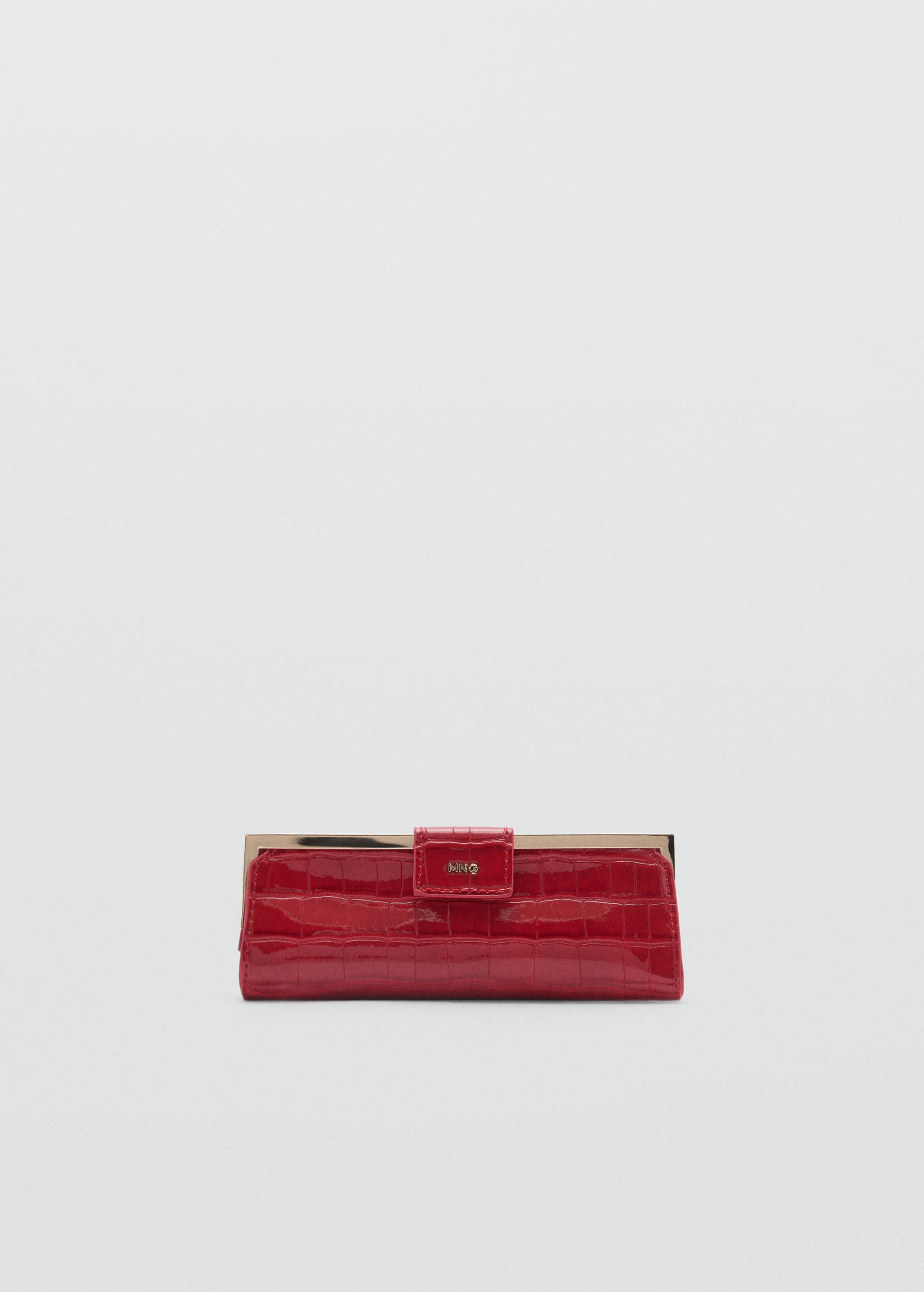 Crocodile-effect clutch purse - Article without model