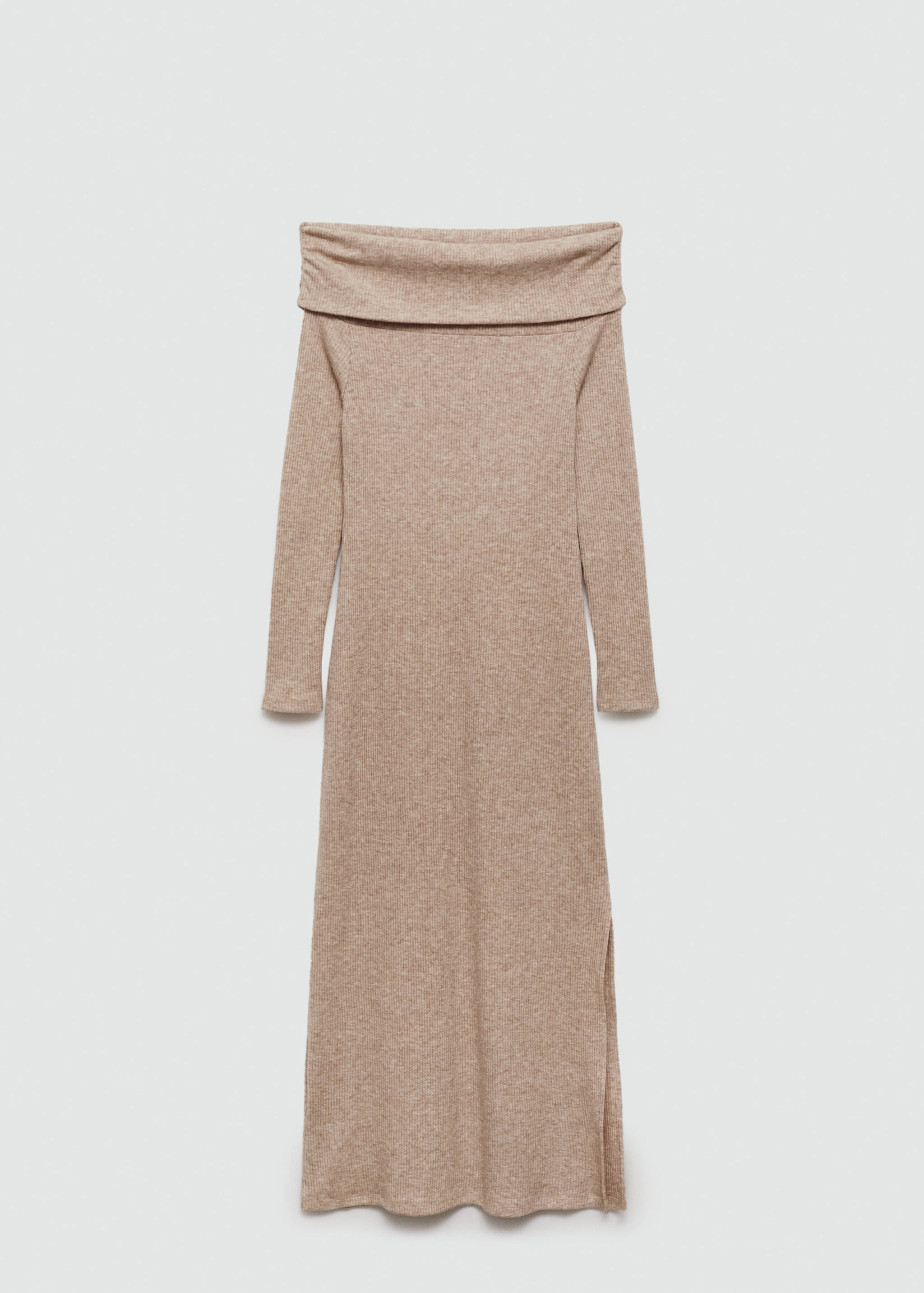Vestido midi hombros descubiertos - Artículo sin modelo
