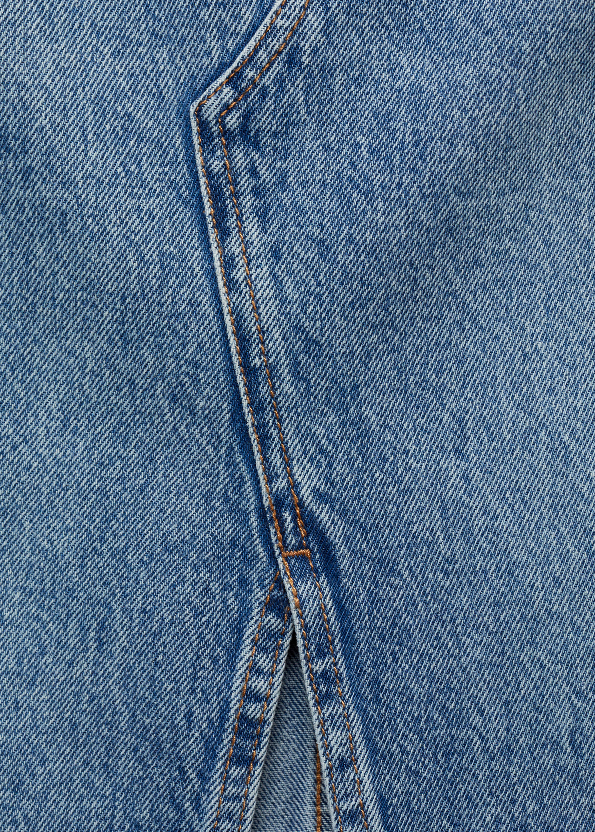 Denim midi-skirt - Details of the article 0