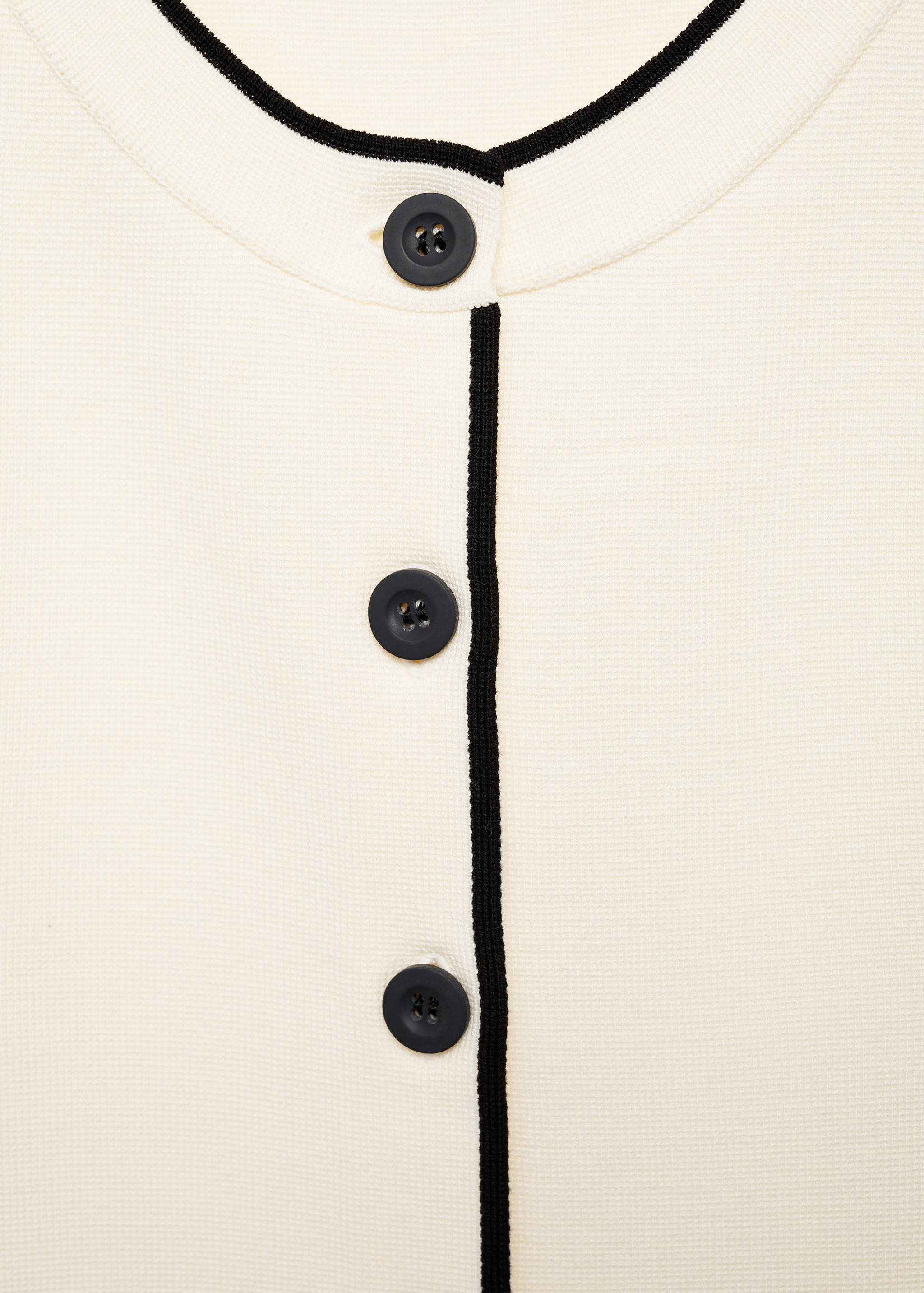 Knitted waistcoat with contrast piping - Details of the article 8