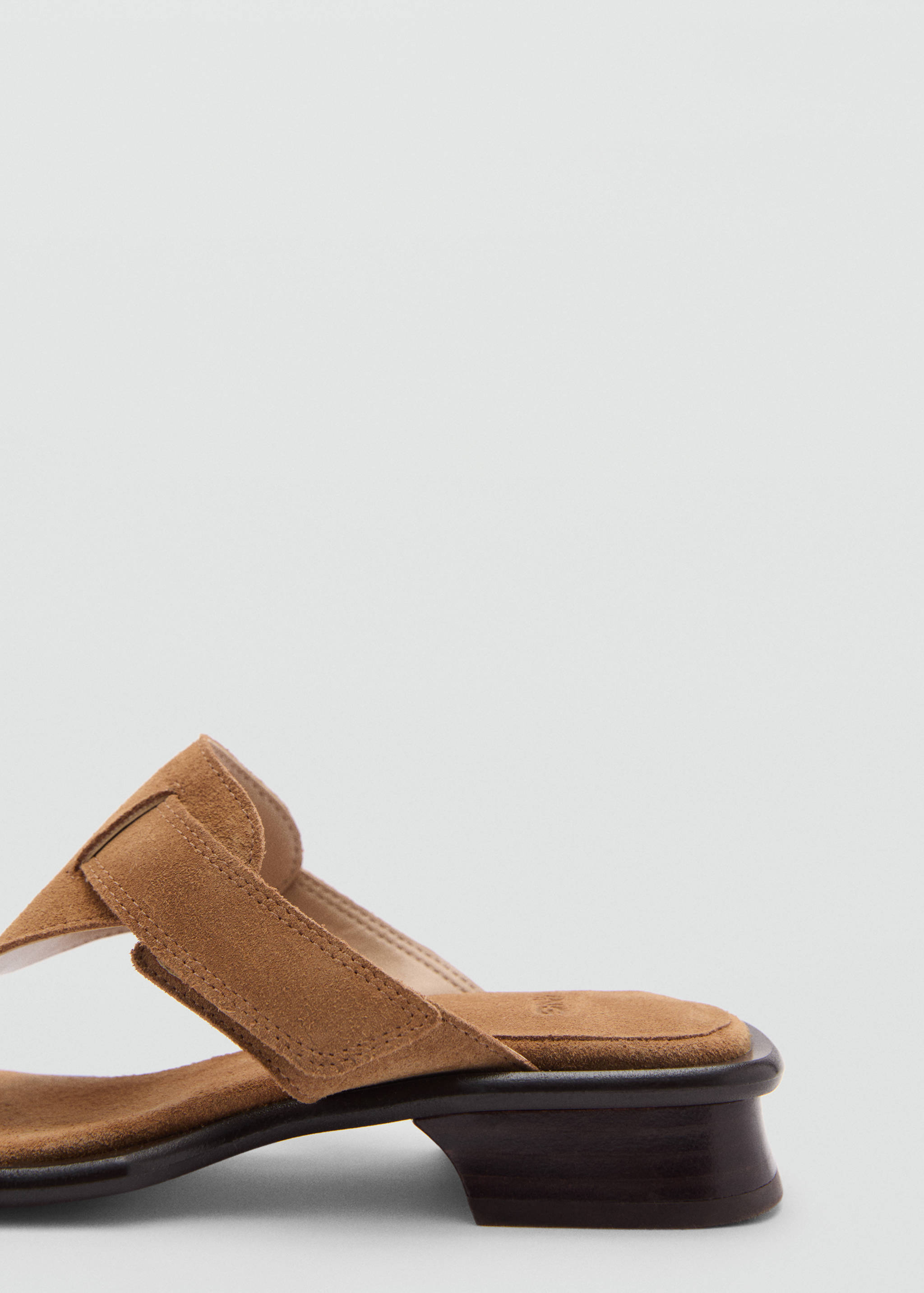 Suede panel sandal - Details of the article 1