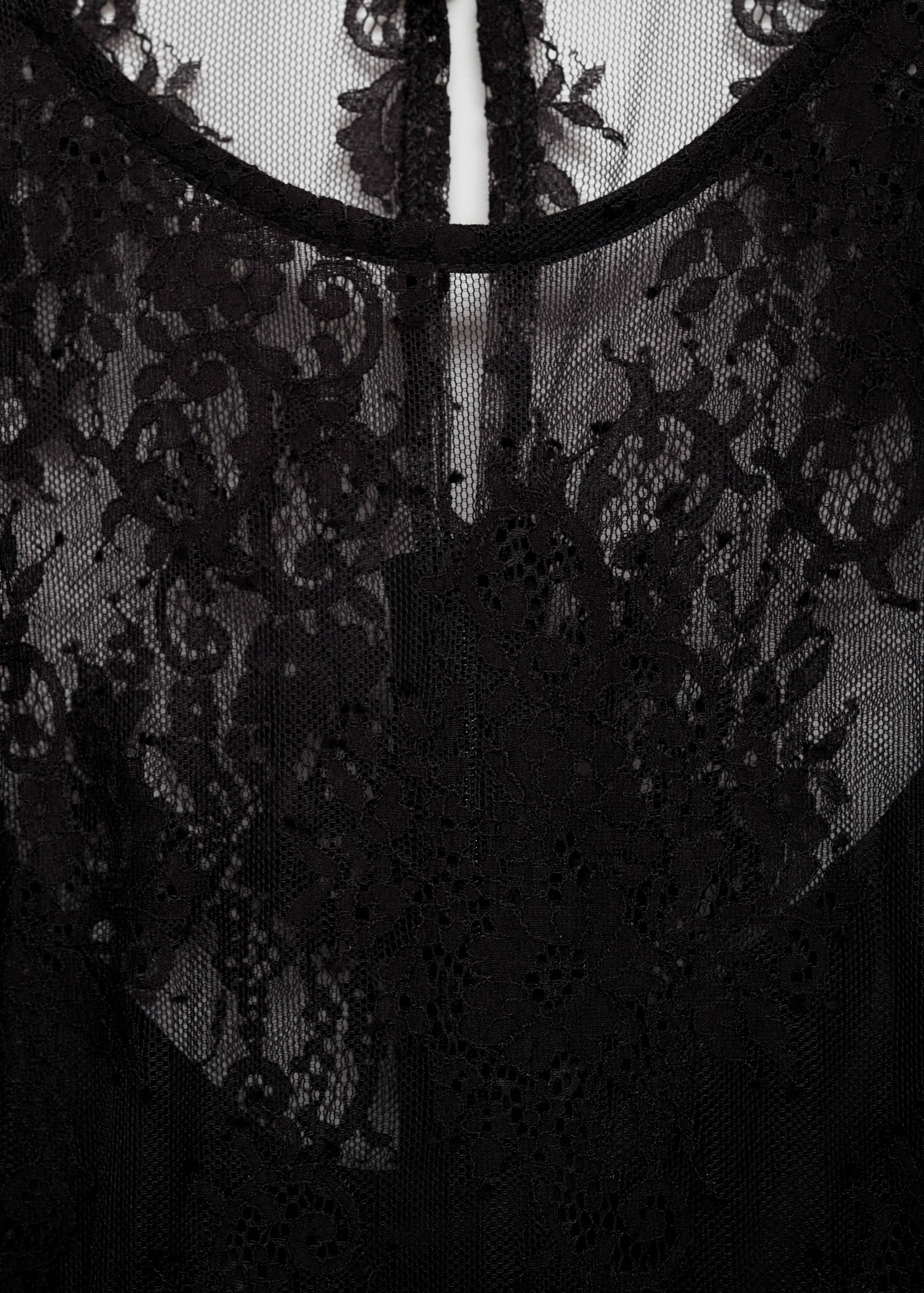 Robe longue semi-transparente dentelle - Détail de l'article 8