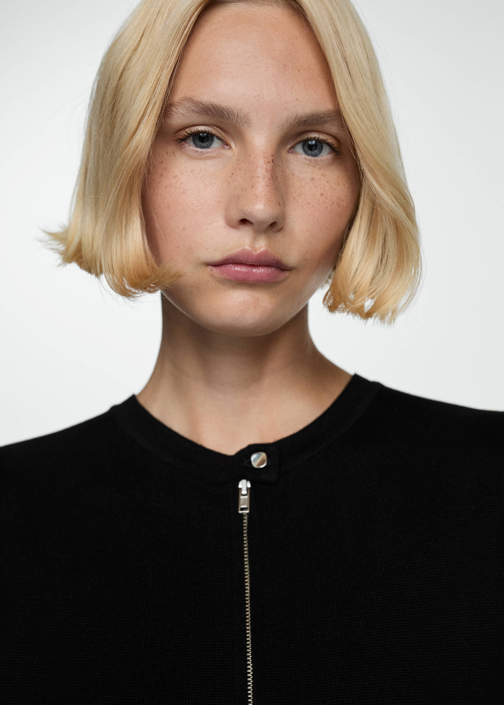 Vestido corto punto cremallera - Detalle del artículo 1