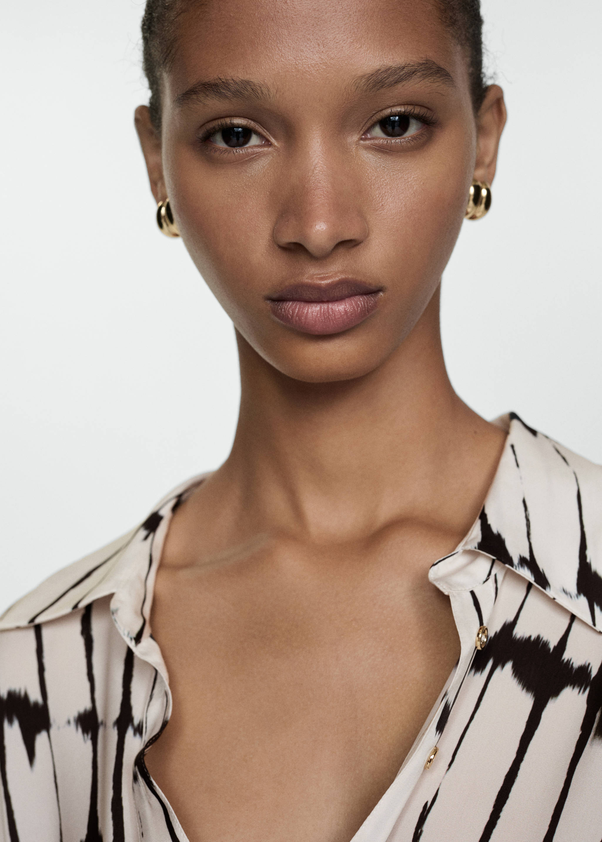 Printed shirt dress - Details of the article 1