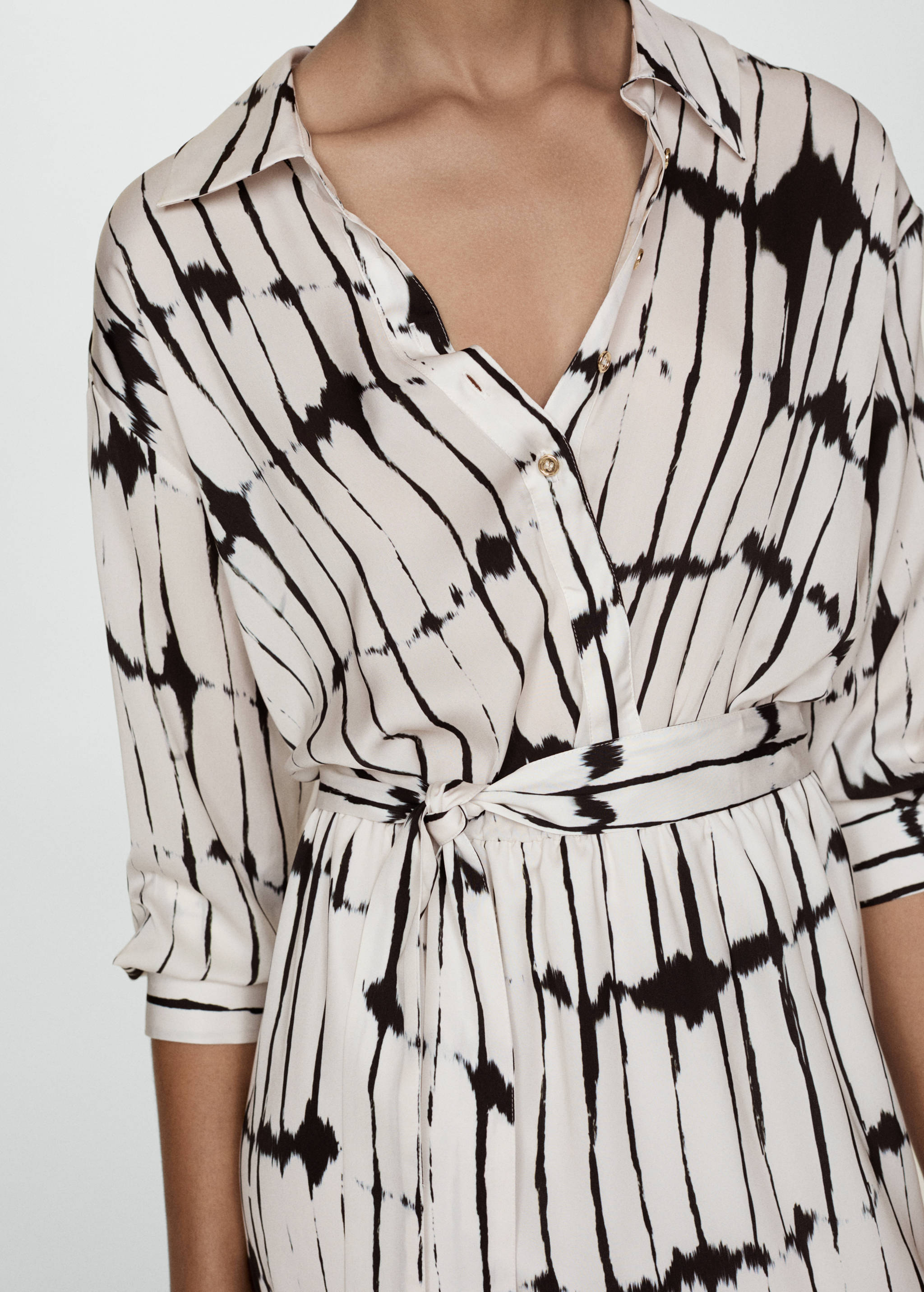 Printed shirt dress - Details of the article 6