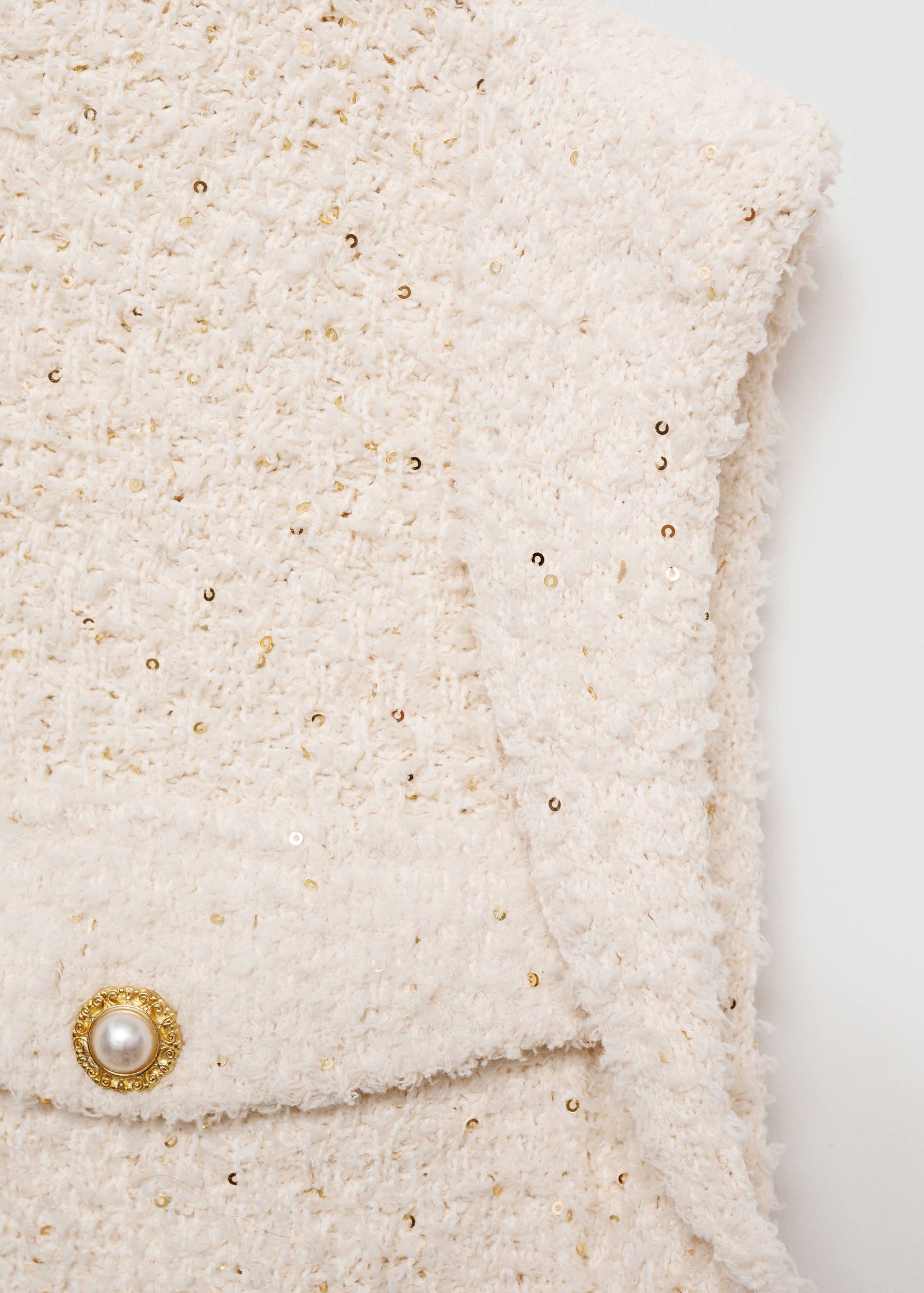Gebreid gilet met pailletten - Detail van het artikel 0