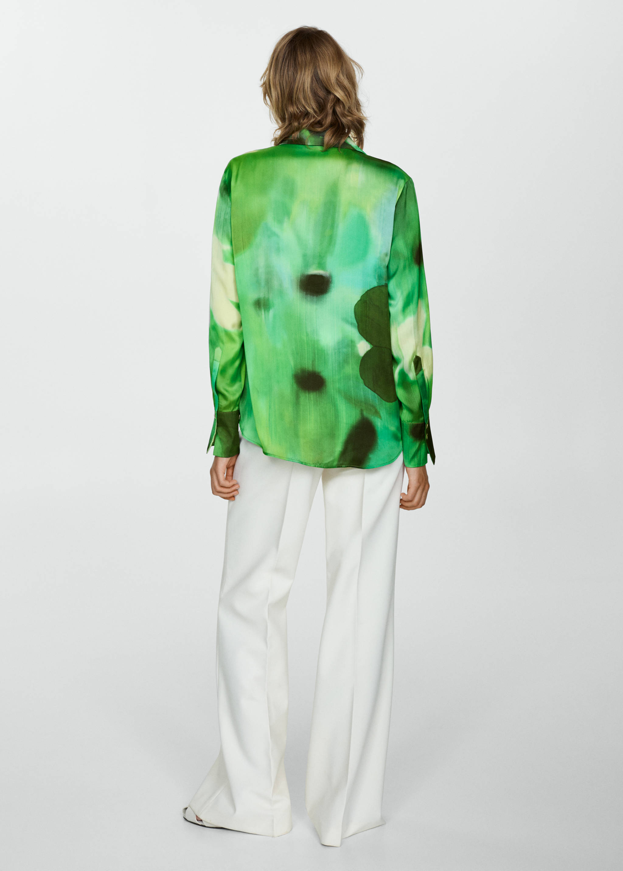 Chemise satinée imprimée - Verso de l’article
