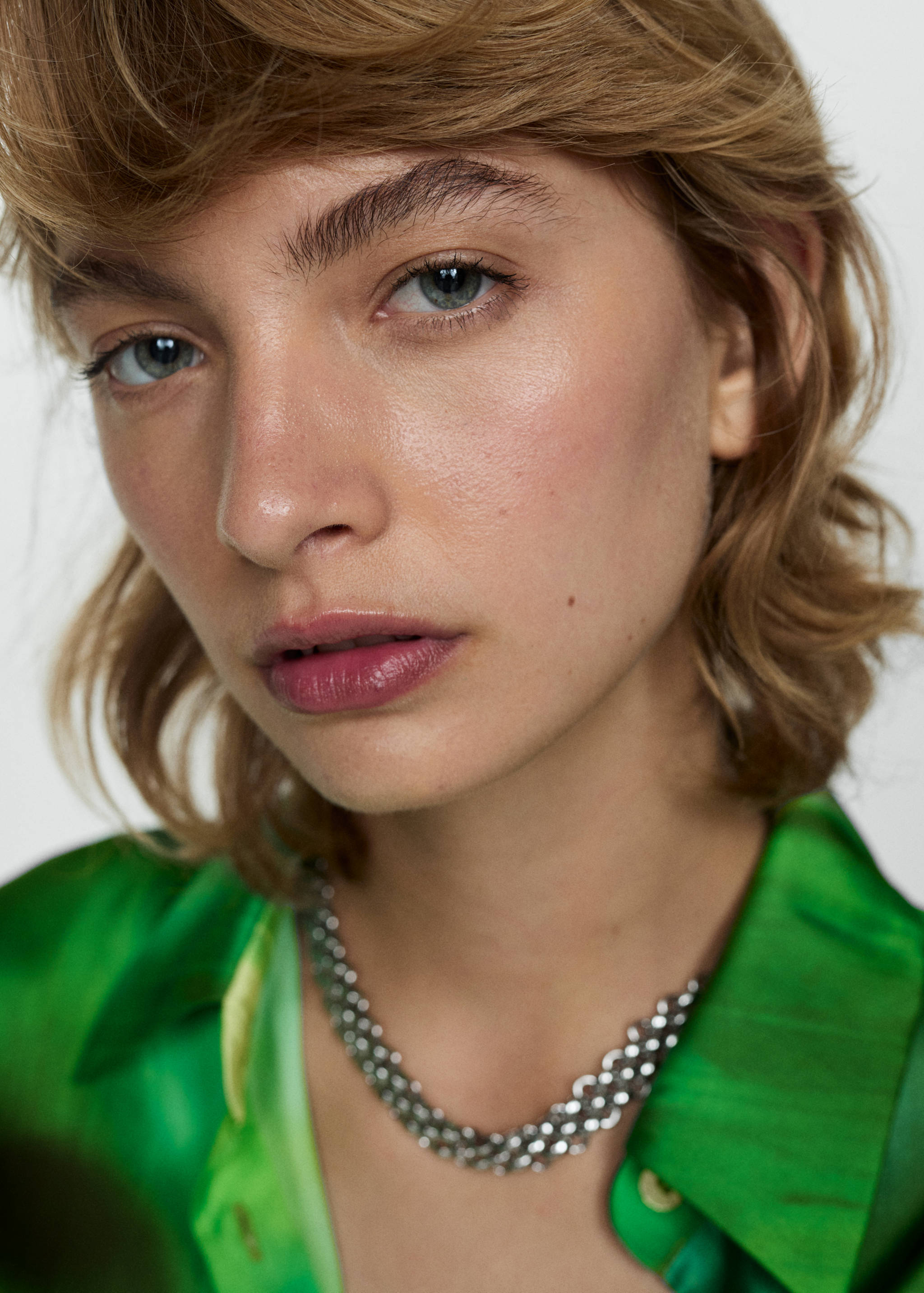 Chemise satinée imprimée - Détail de l'article 1