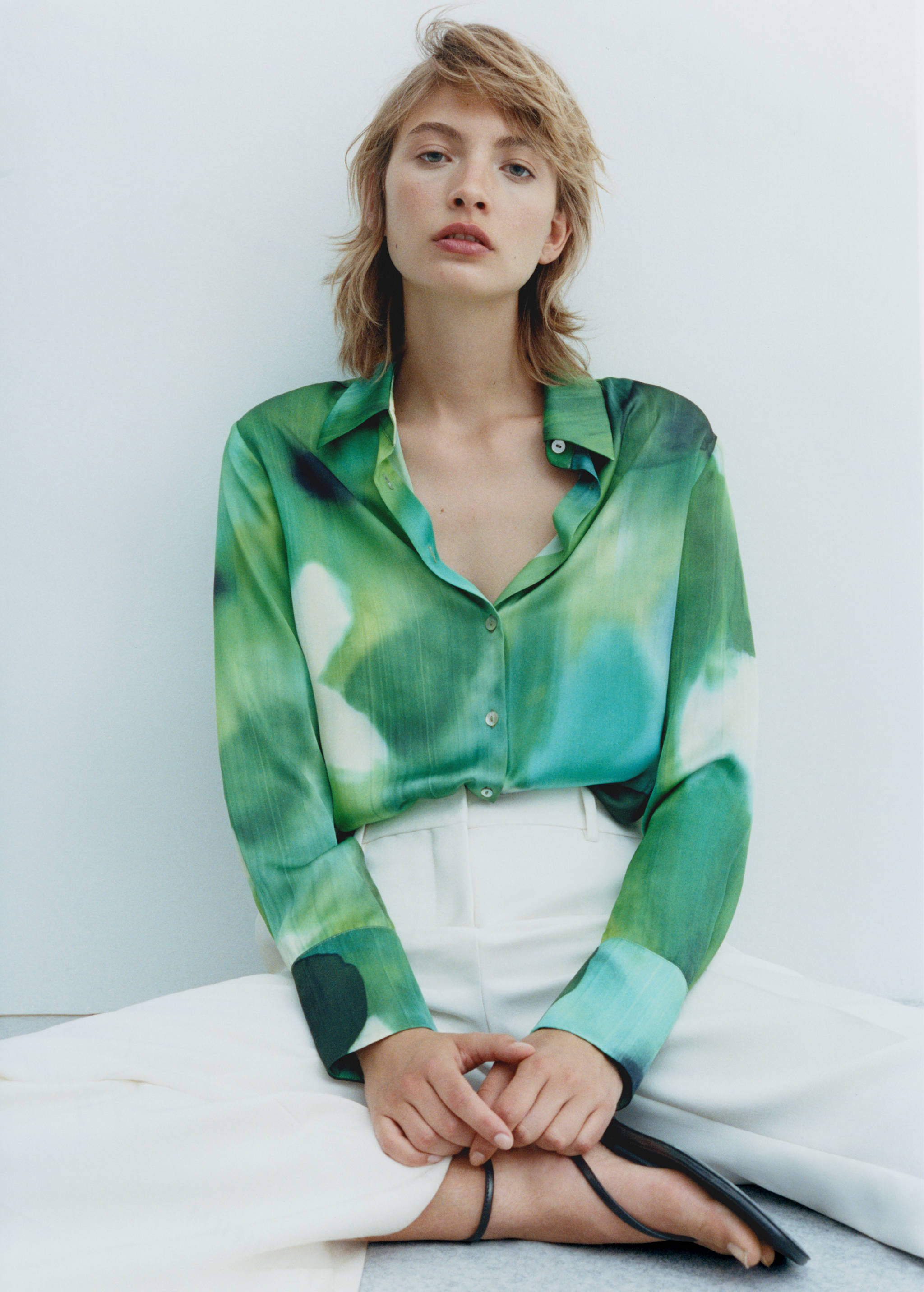 Chemise satinée imprimée - Détail de l'article 7