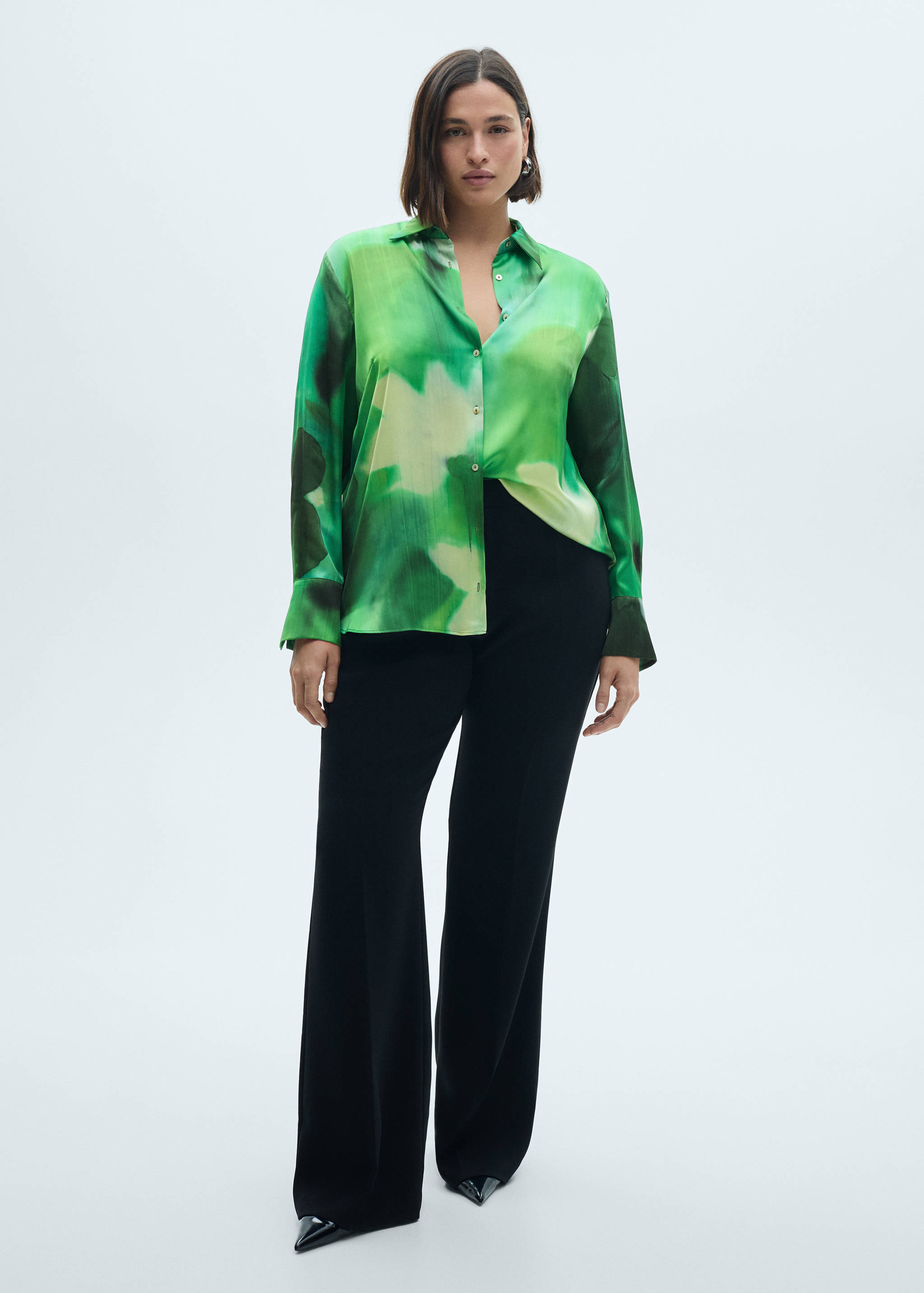 Chemise satinée imprimée - Détail de l'article 3