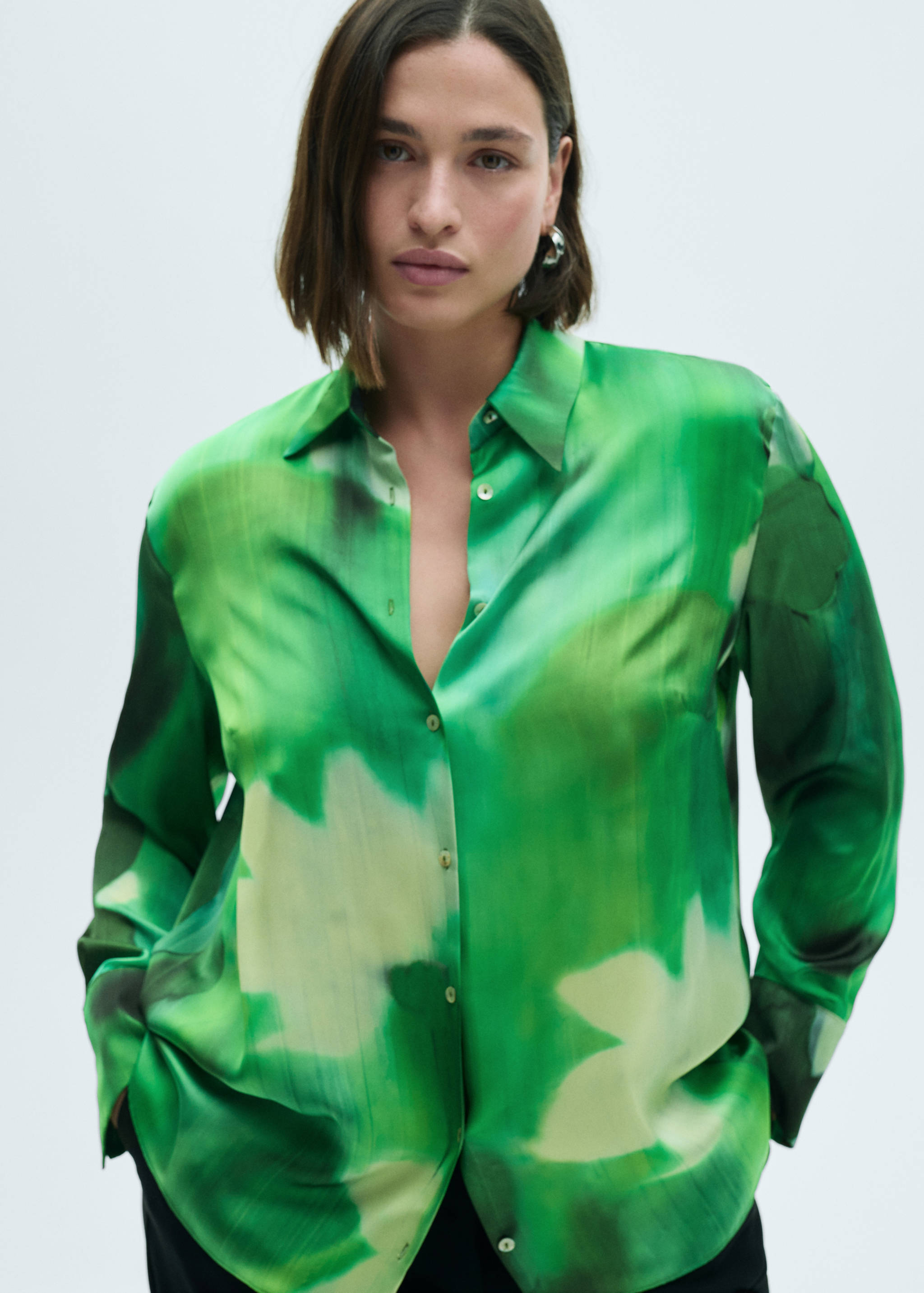 Chemise satinée imprimée - Détail de l'article 5