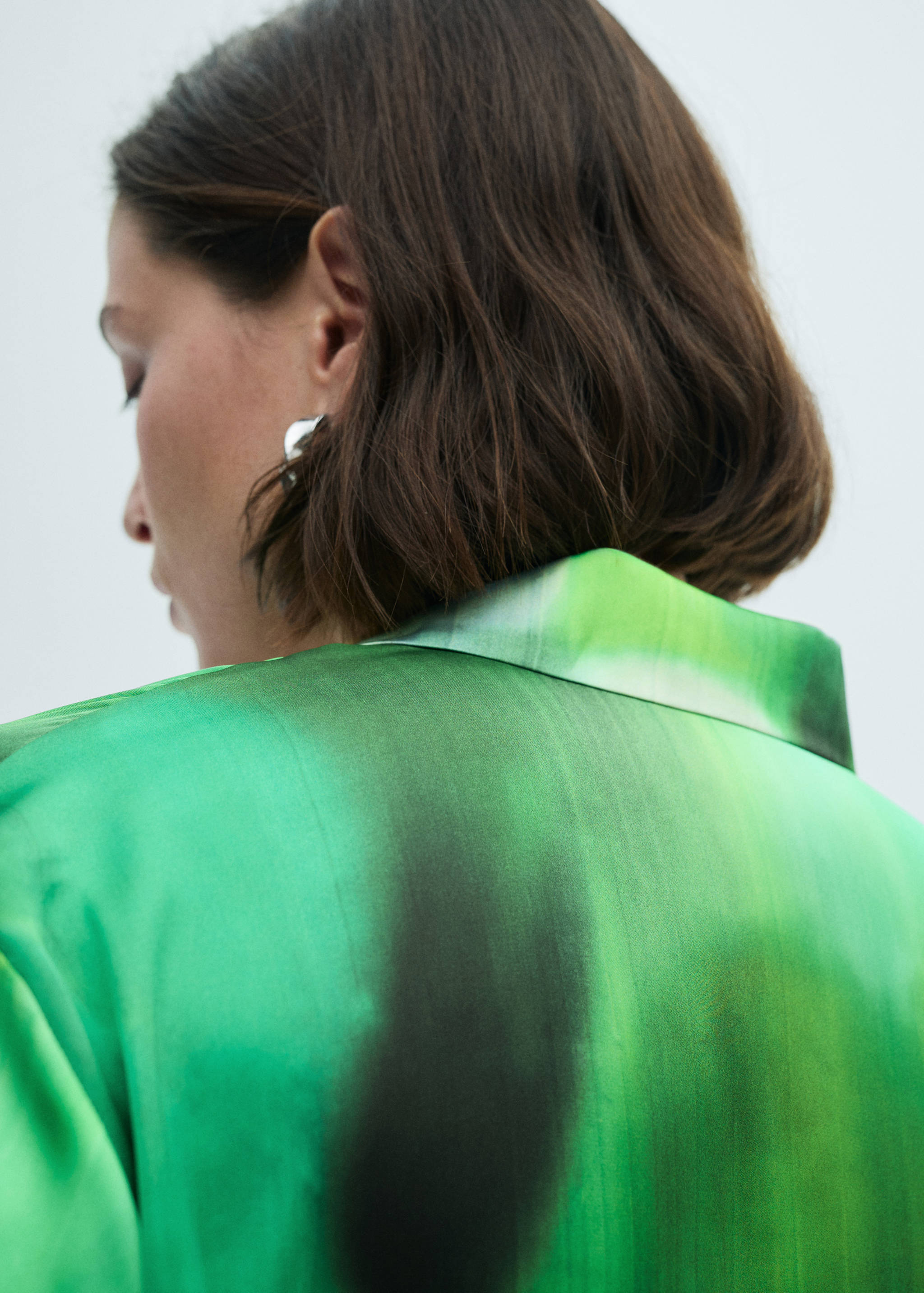 Chemise satinée imprimée - Détail de l'article 4