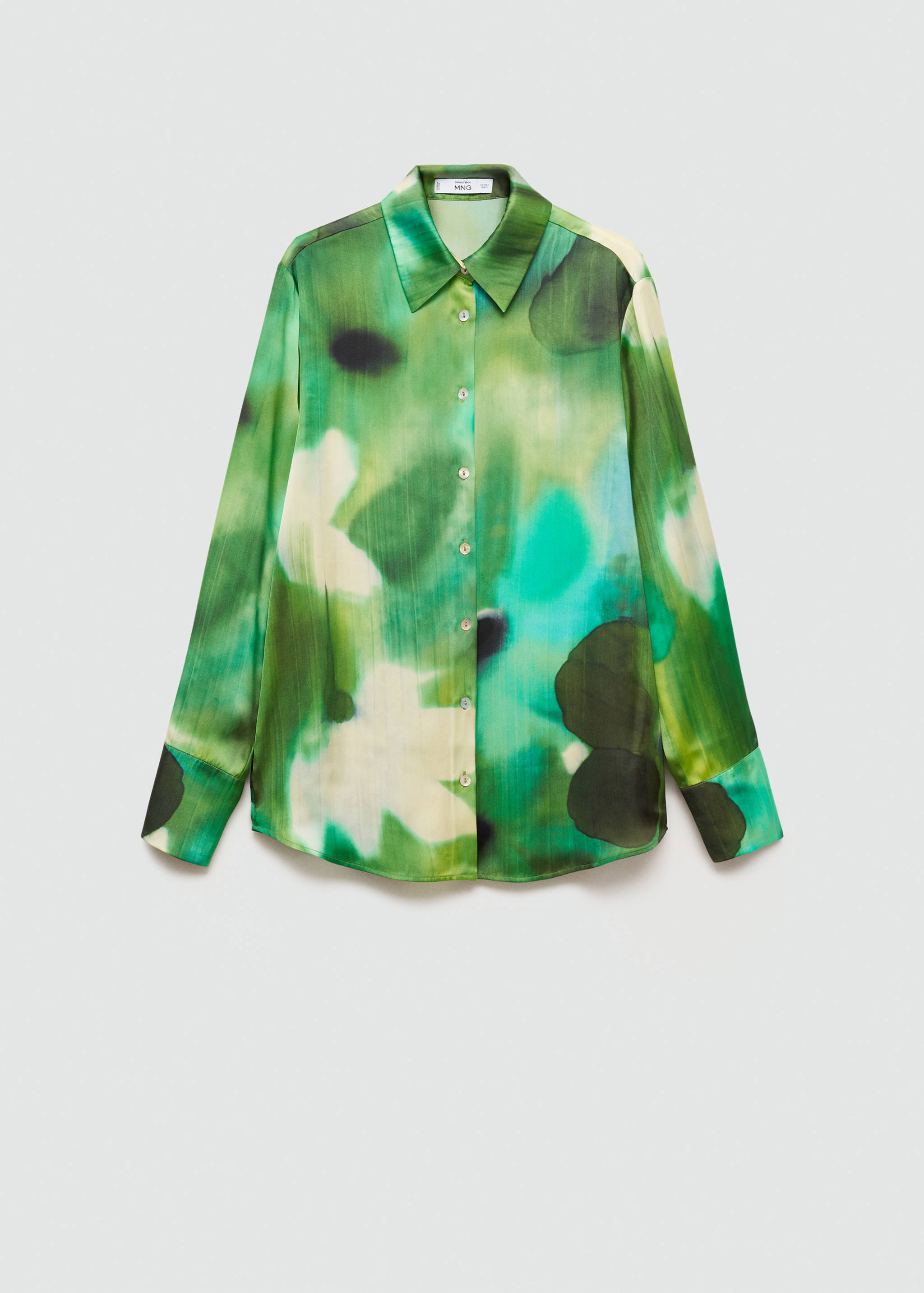 Chemise satinée imprimée - Article sans modèle