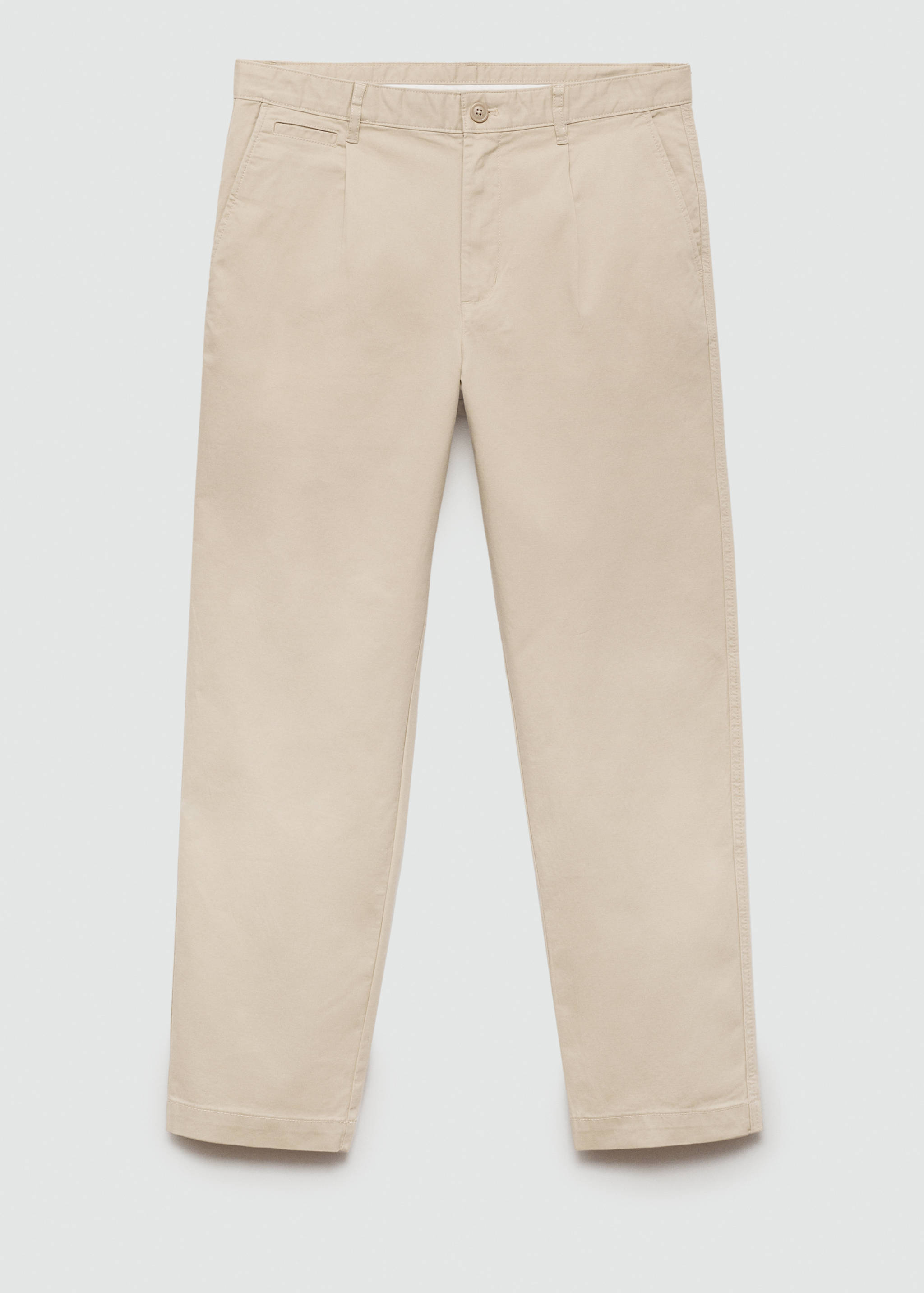 Pantalón regular fit algodón pinzas - Artículo sin modelo