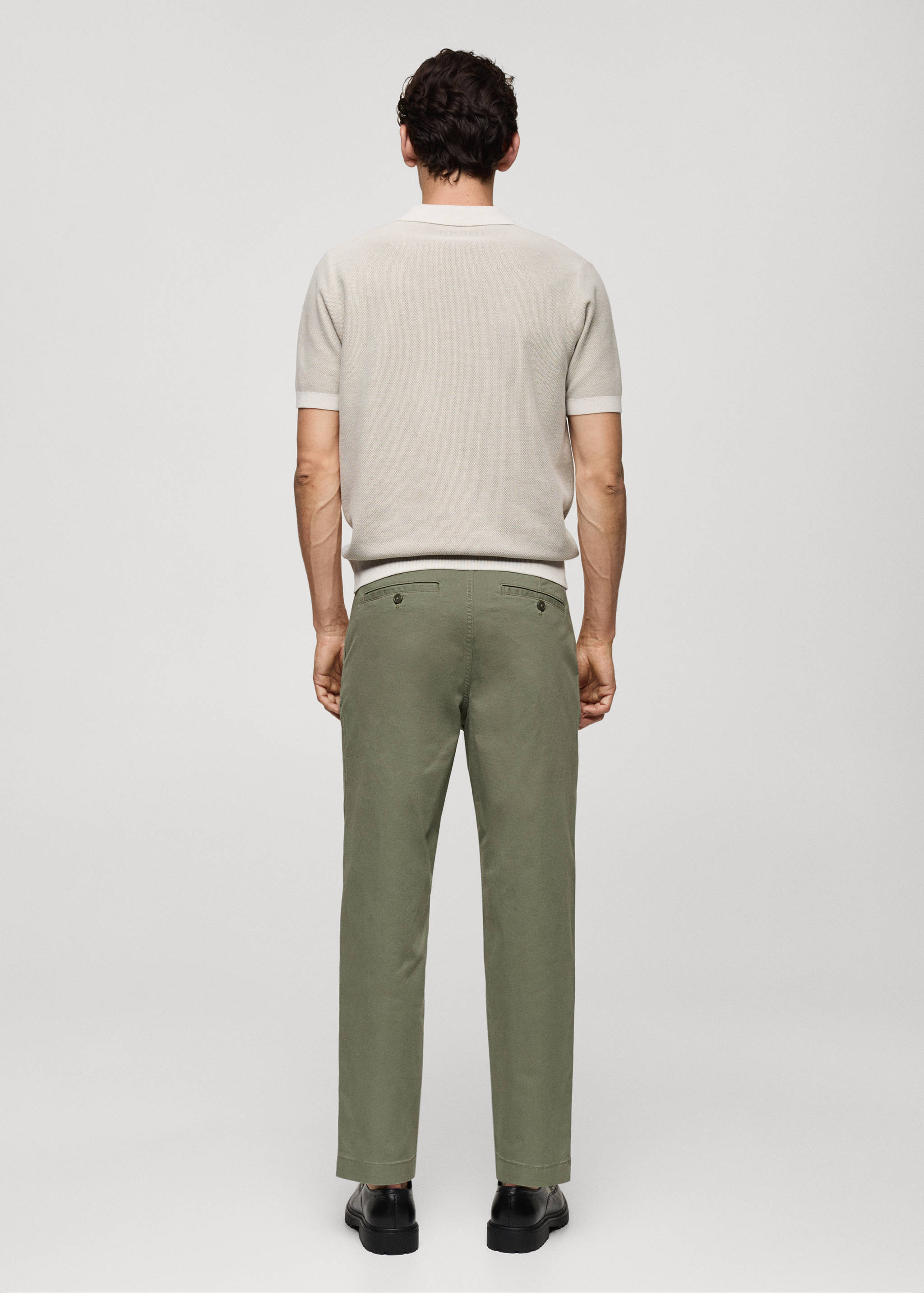 Pantalon regular fit coton pinces - Verso de l’article
