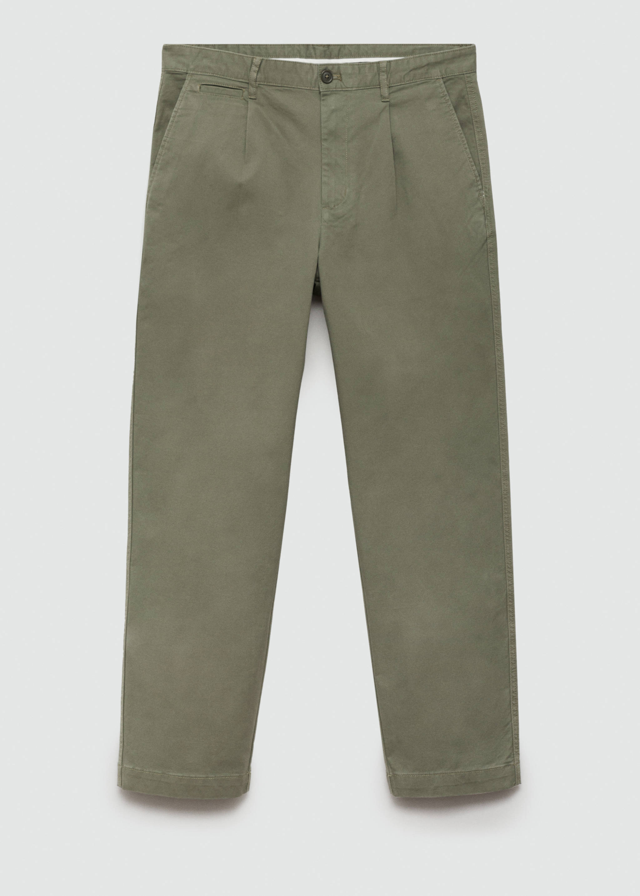 Pantalon regular fit coton pinces - Article sans modèle