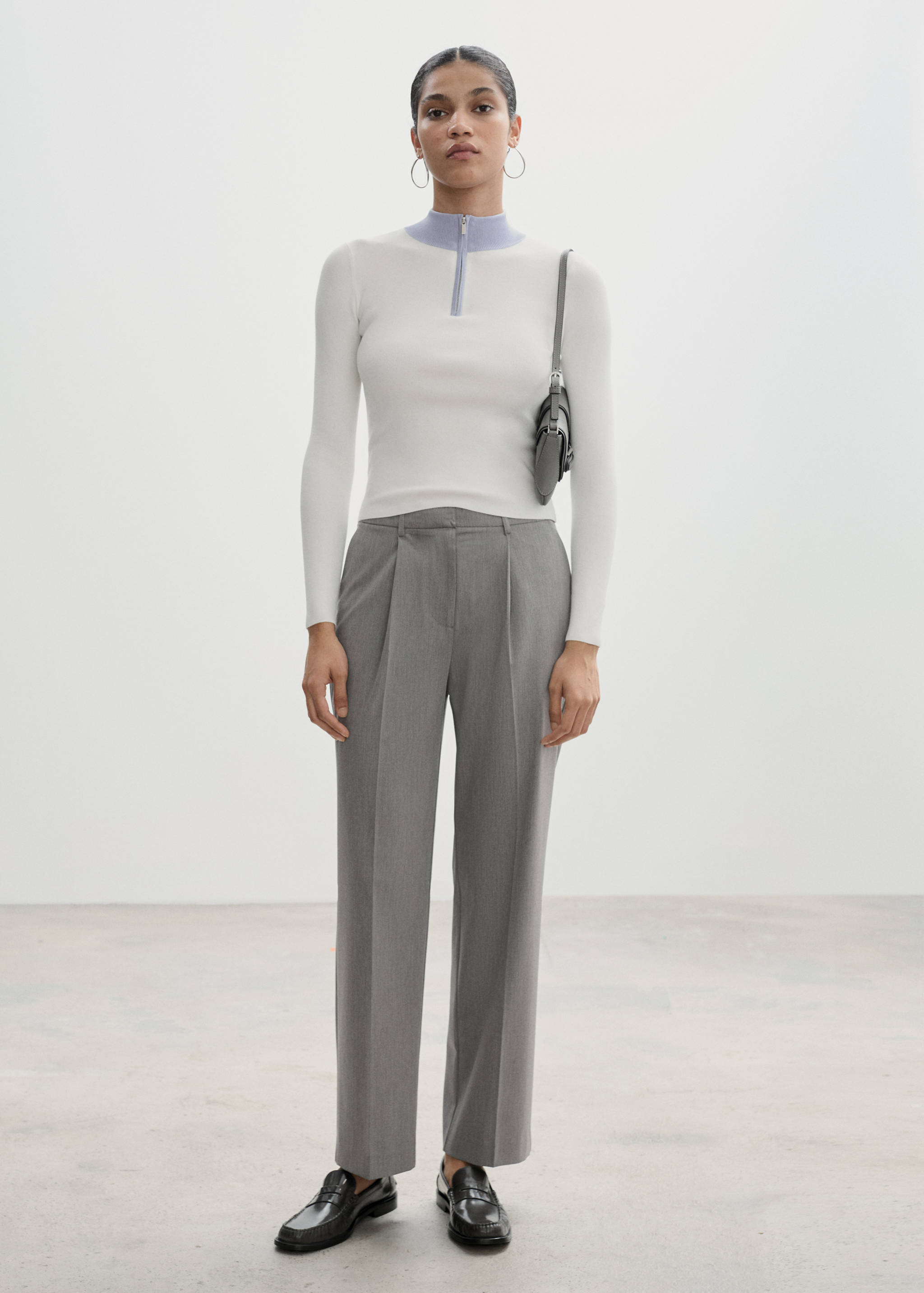 Pensli düz kesim pantolon - Genel plan