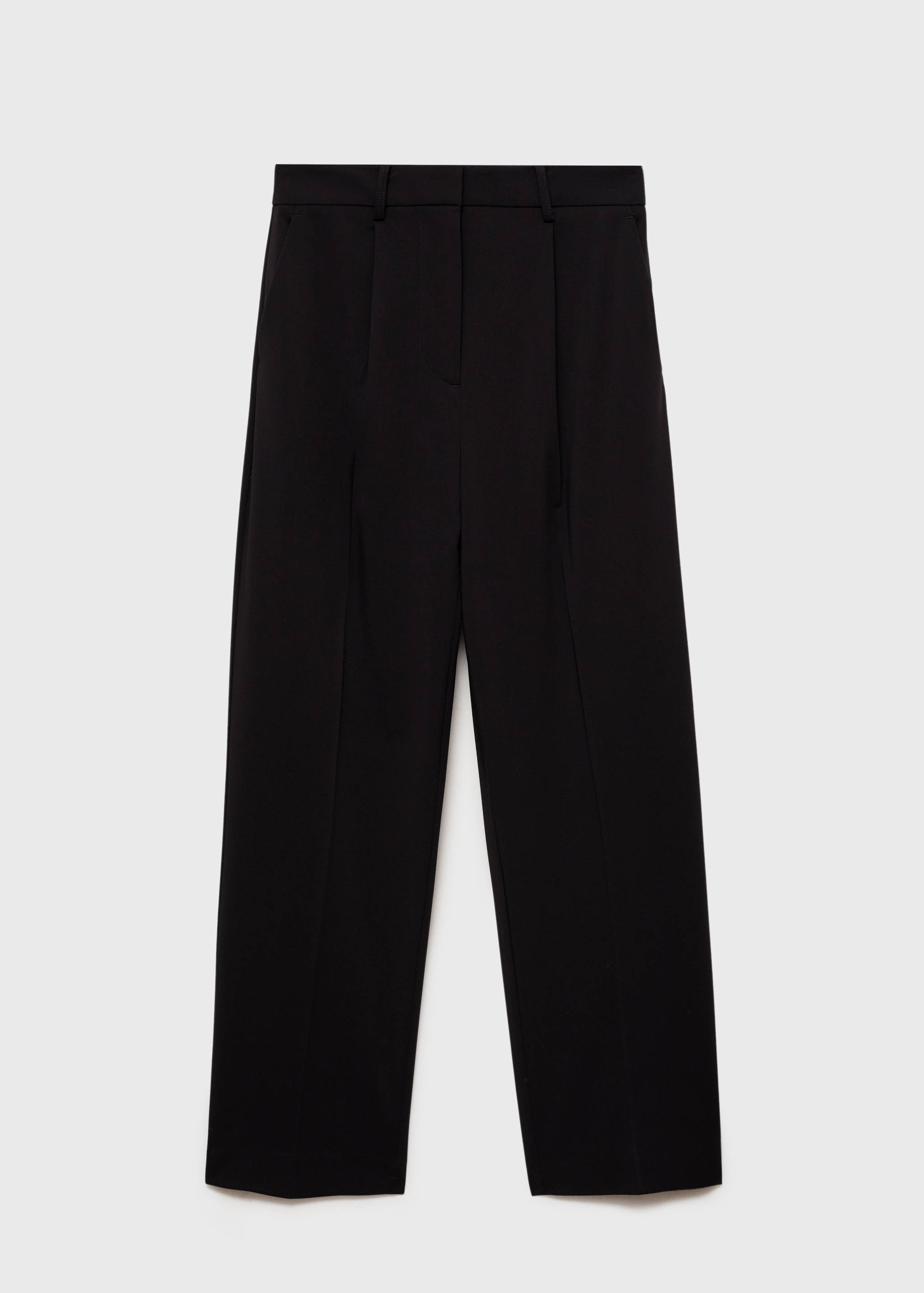 Straight-fit pleated pants - Article without model