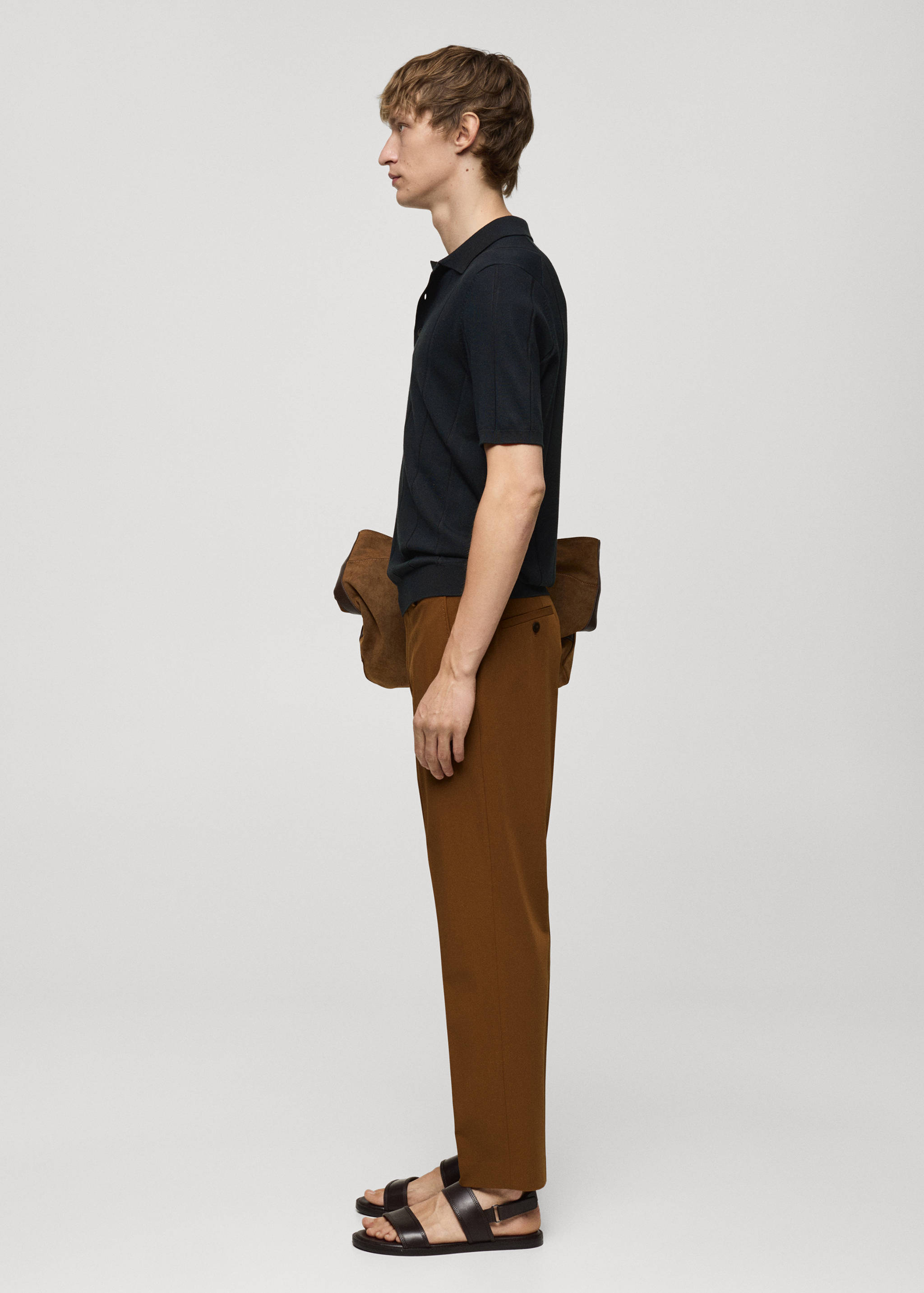 Polo maille fine côtelée - Détail de l'article 2