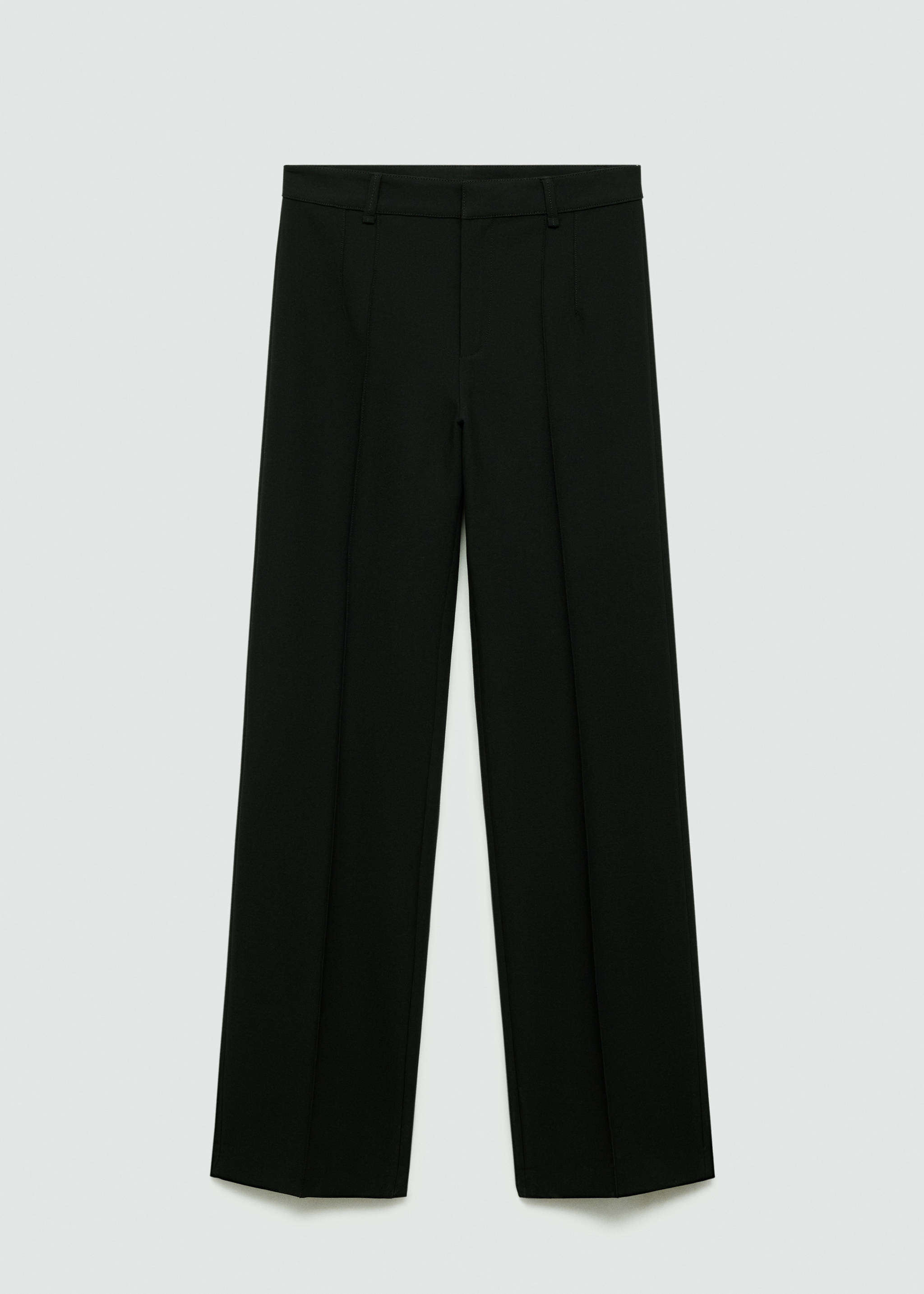 Straight-fit trousers with decorative seams - Article without model