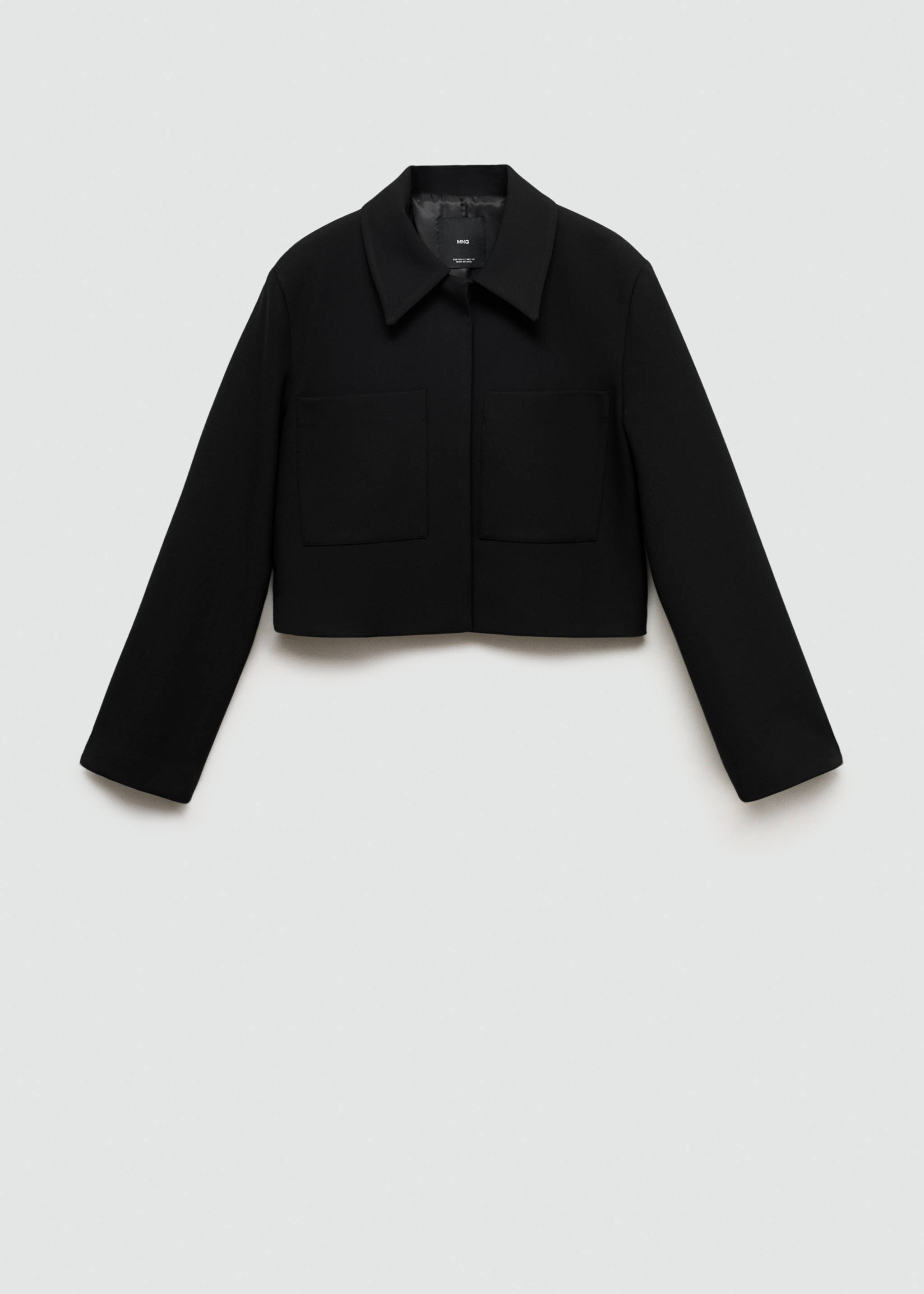 Cropped jacket with pockets - Article without model