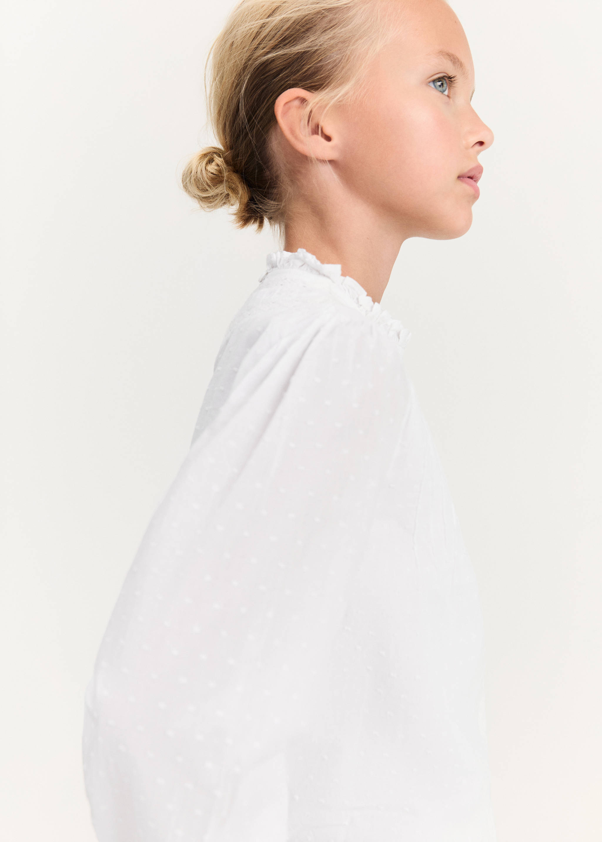 Embroidered cotton blouse - Details of the article 1