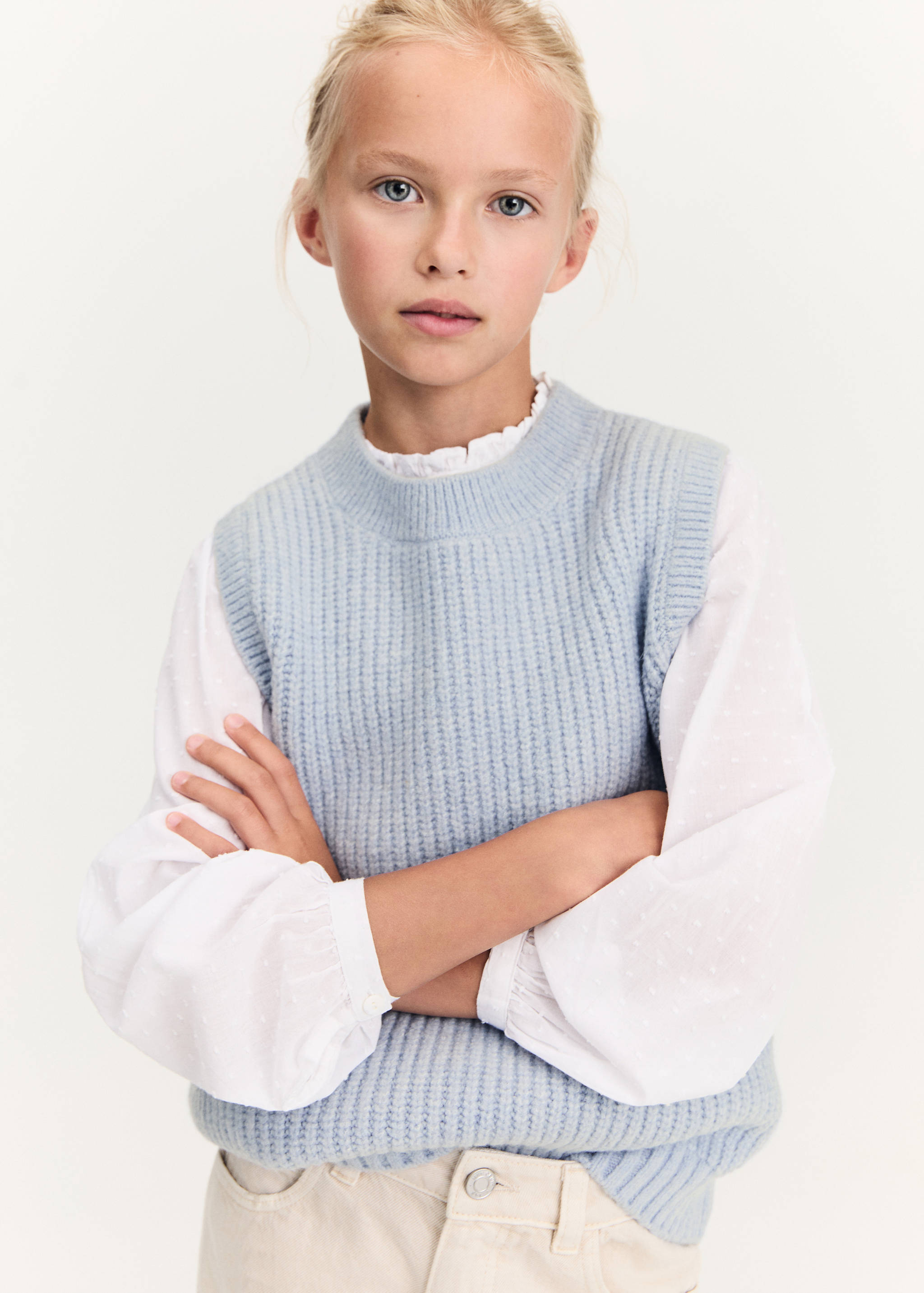 Embroidered cotton blouse - Details of the article 2
