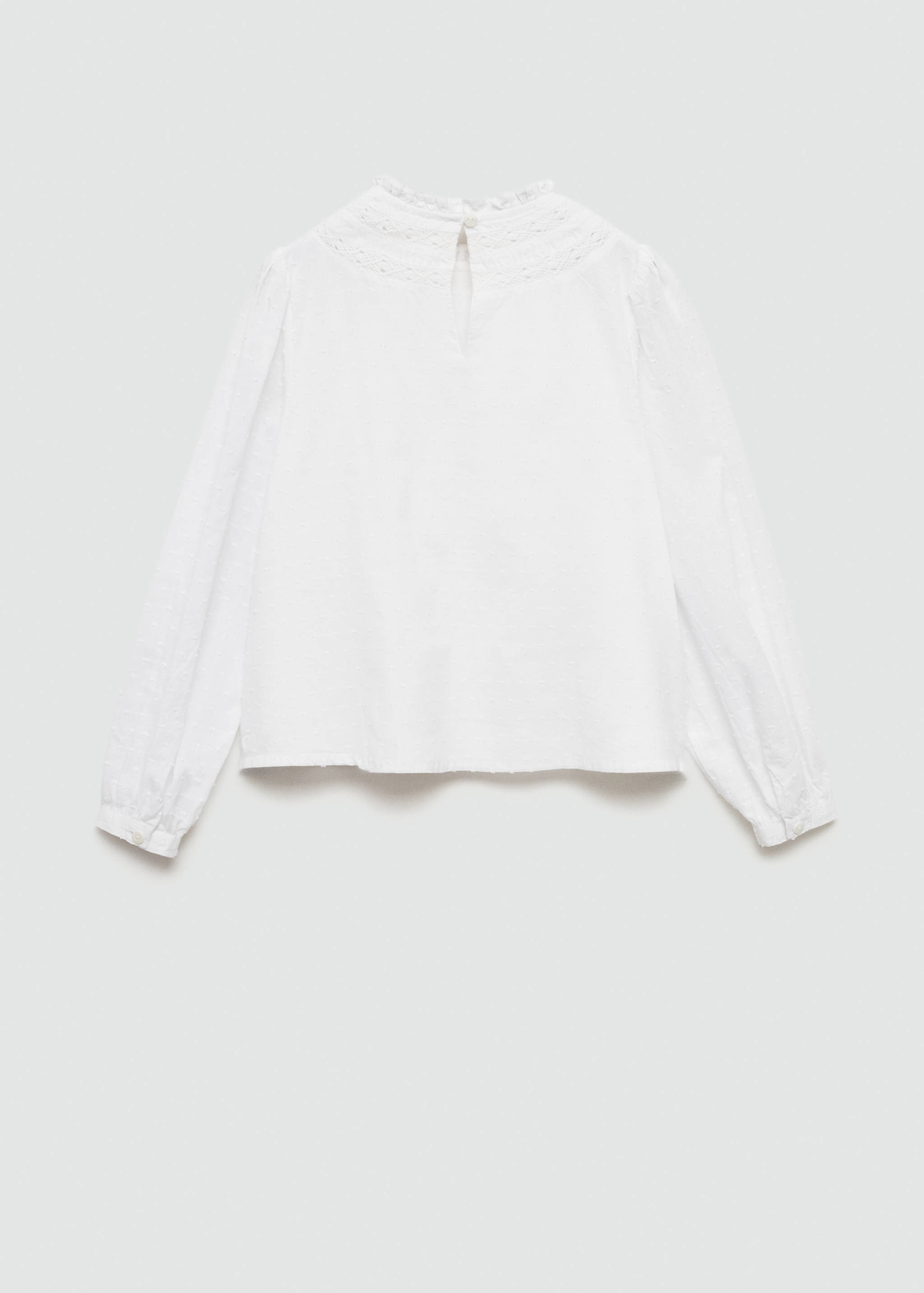 Embroidered cotton blouse - Reverse of the article