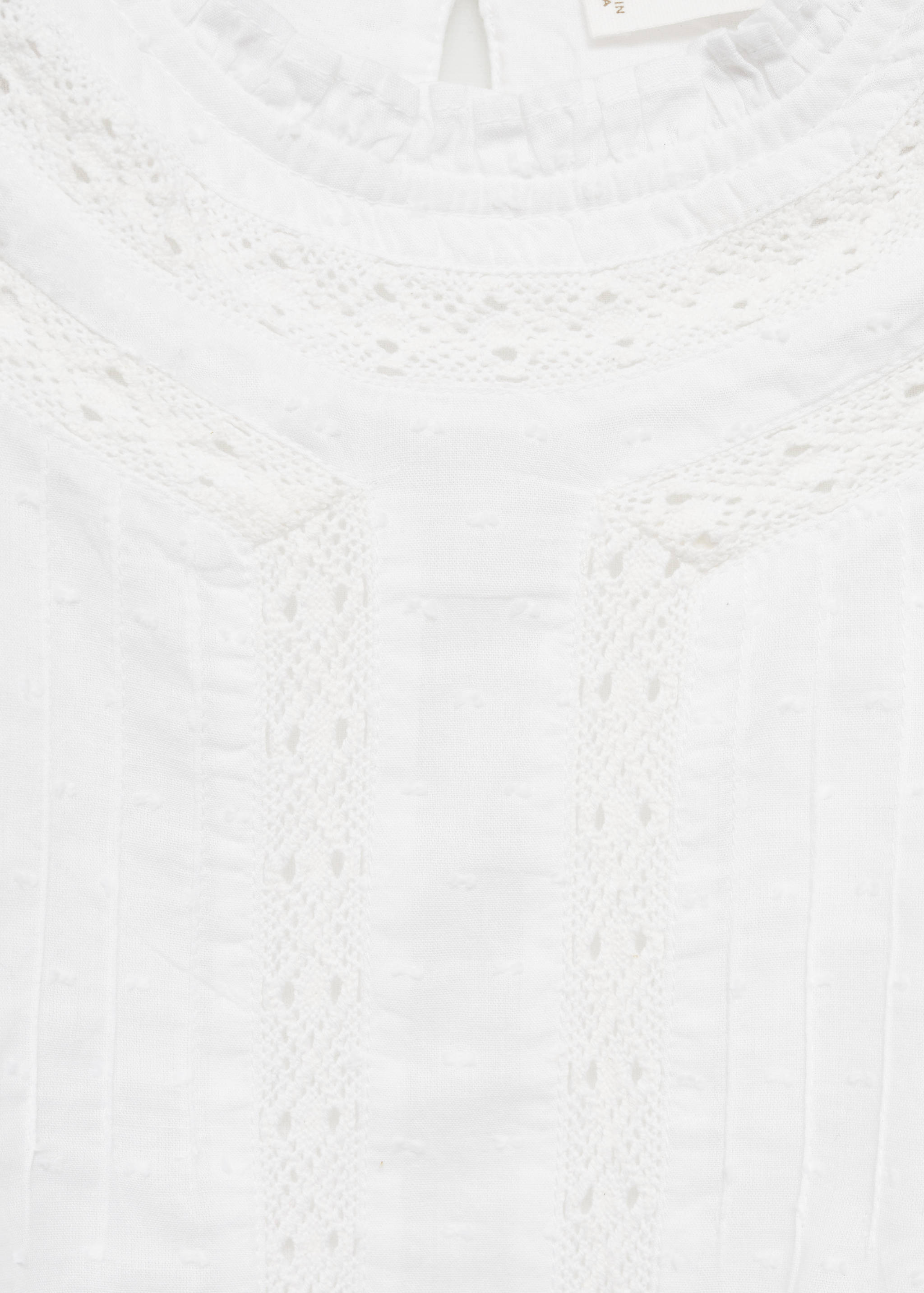 Embroidered cotton blouse - Details of the article 8