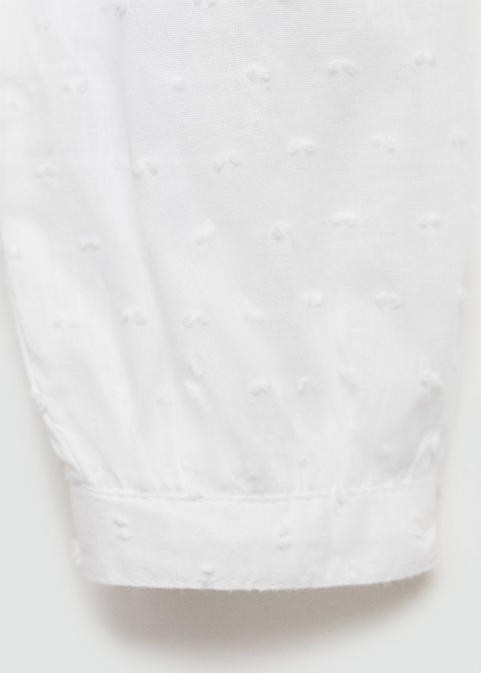 Embroidered cotton blouse - Details of the article 0