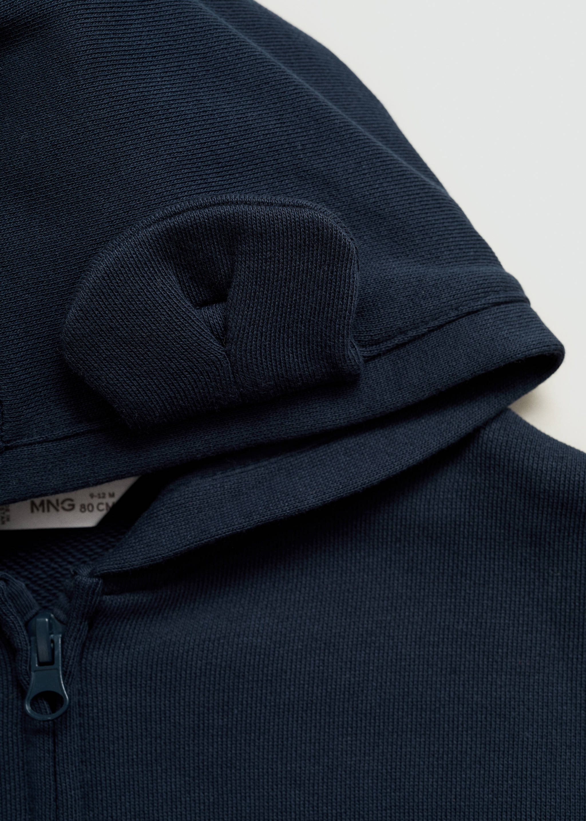 Sweatshirt i bomull med hette - Artikkeldetalj 0