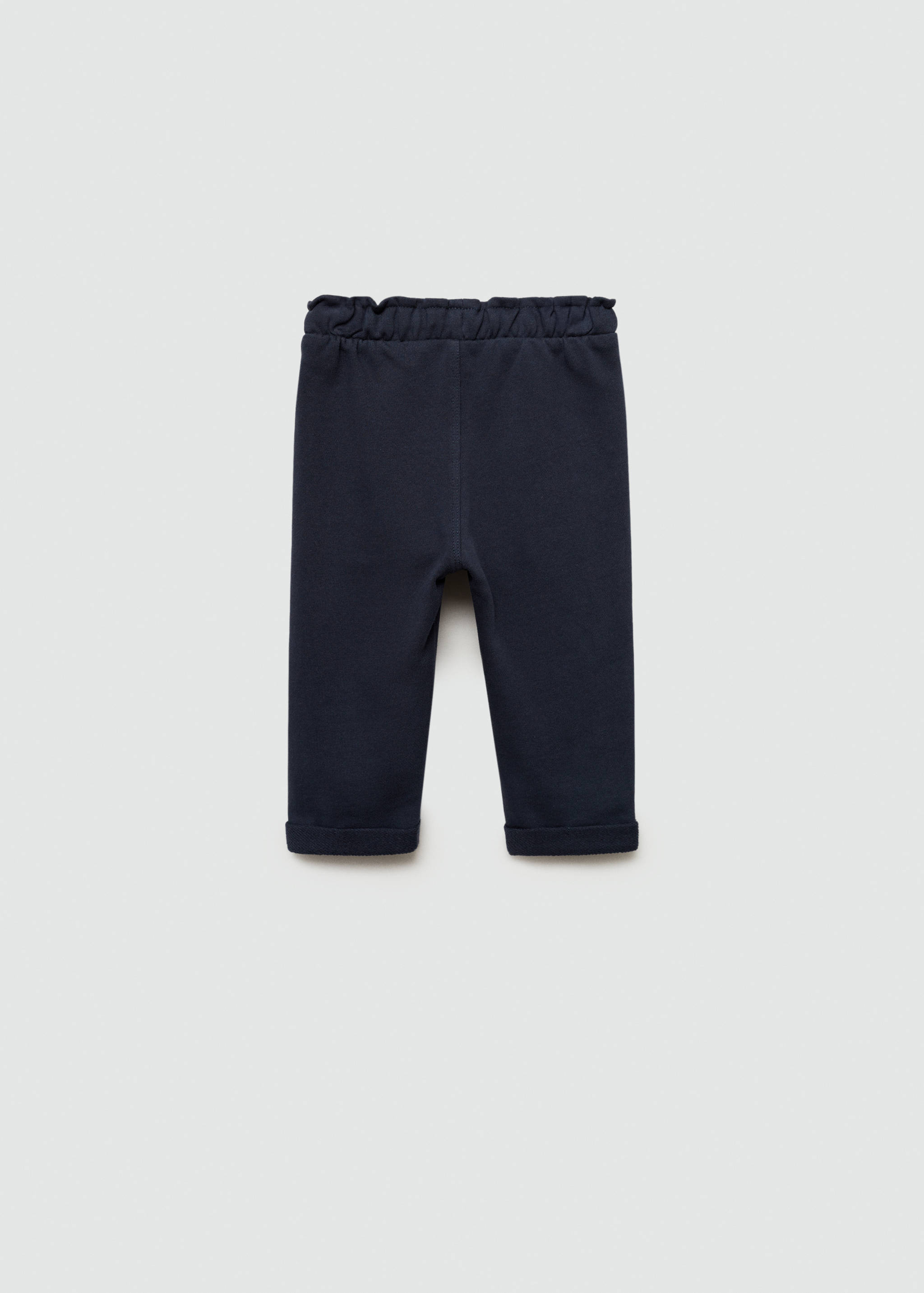 Elastic waist cotton pants - Reverse of the article