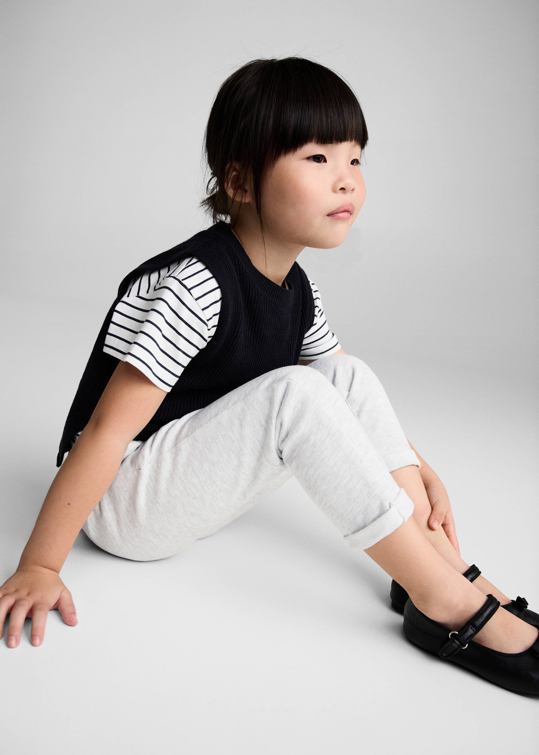 Elastic waist cotton pants - Details of the article 1