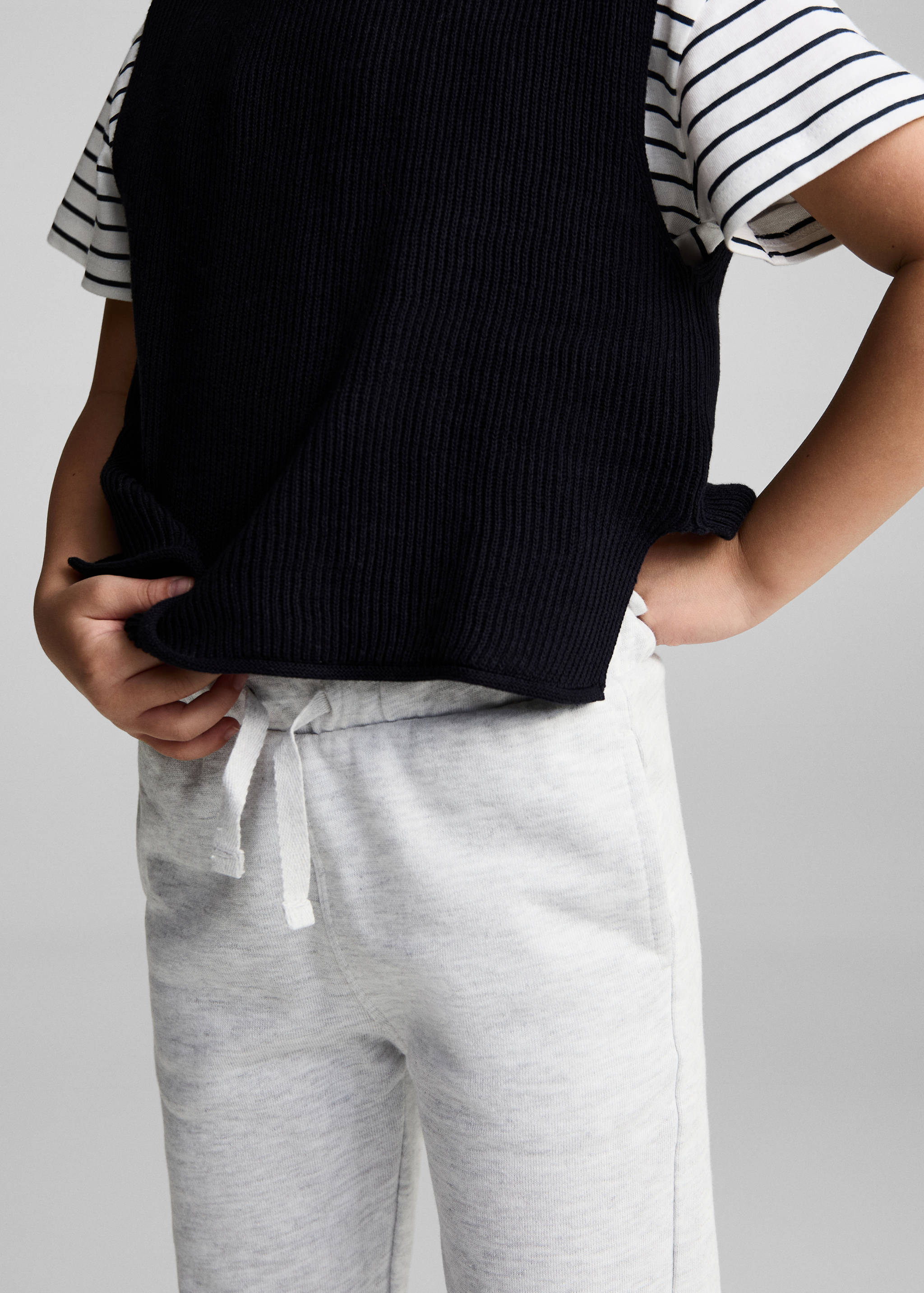 Elastic waist cotton pants - Details of the article 6