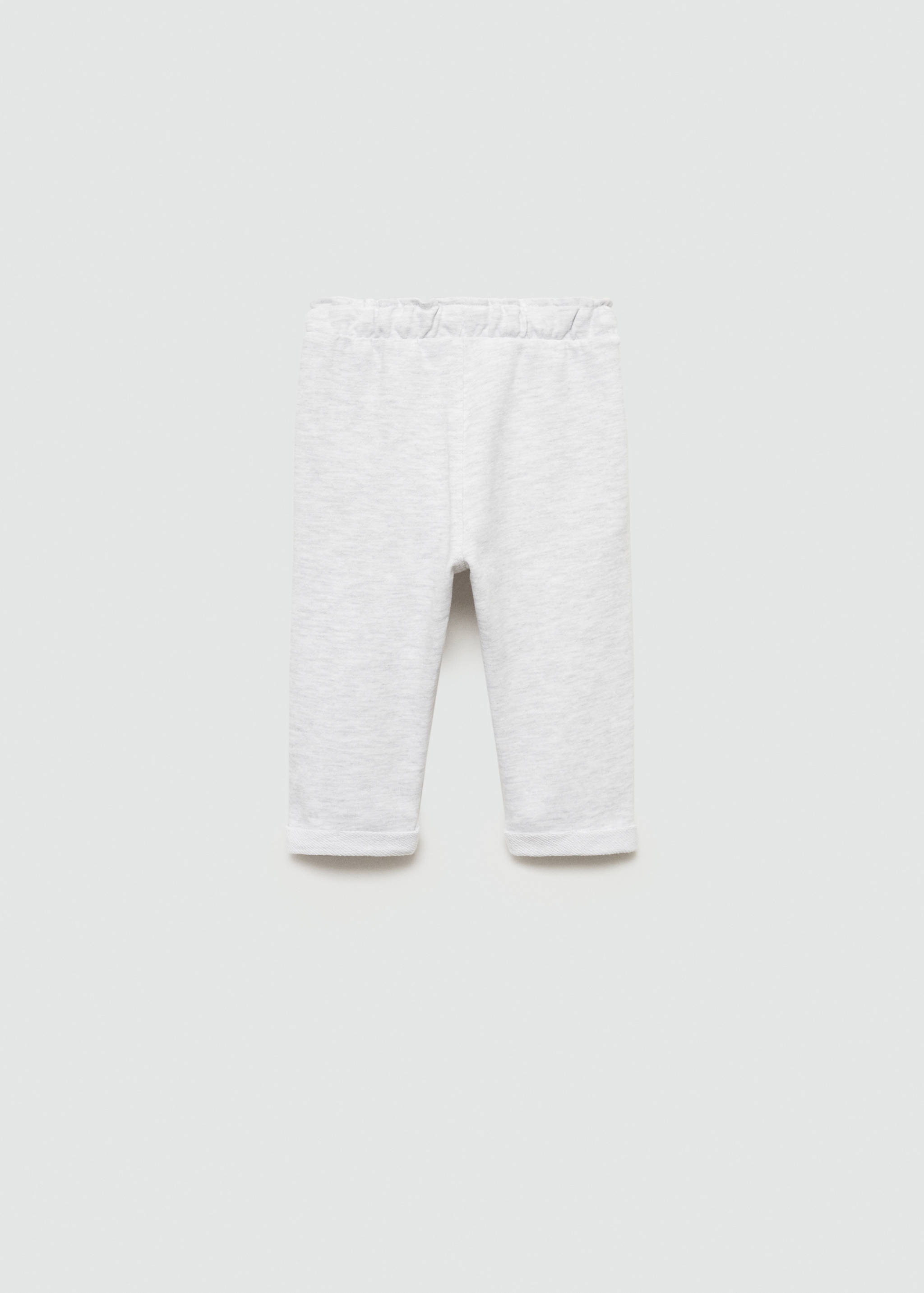 Elastic waist cotton pants - Reverse of the article