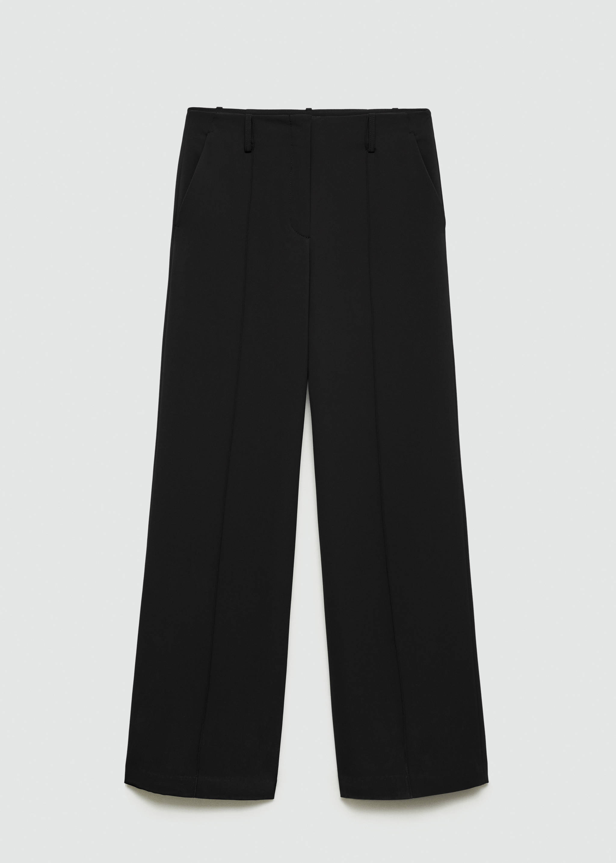 Straight-fit pleated trousers - Article without model