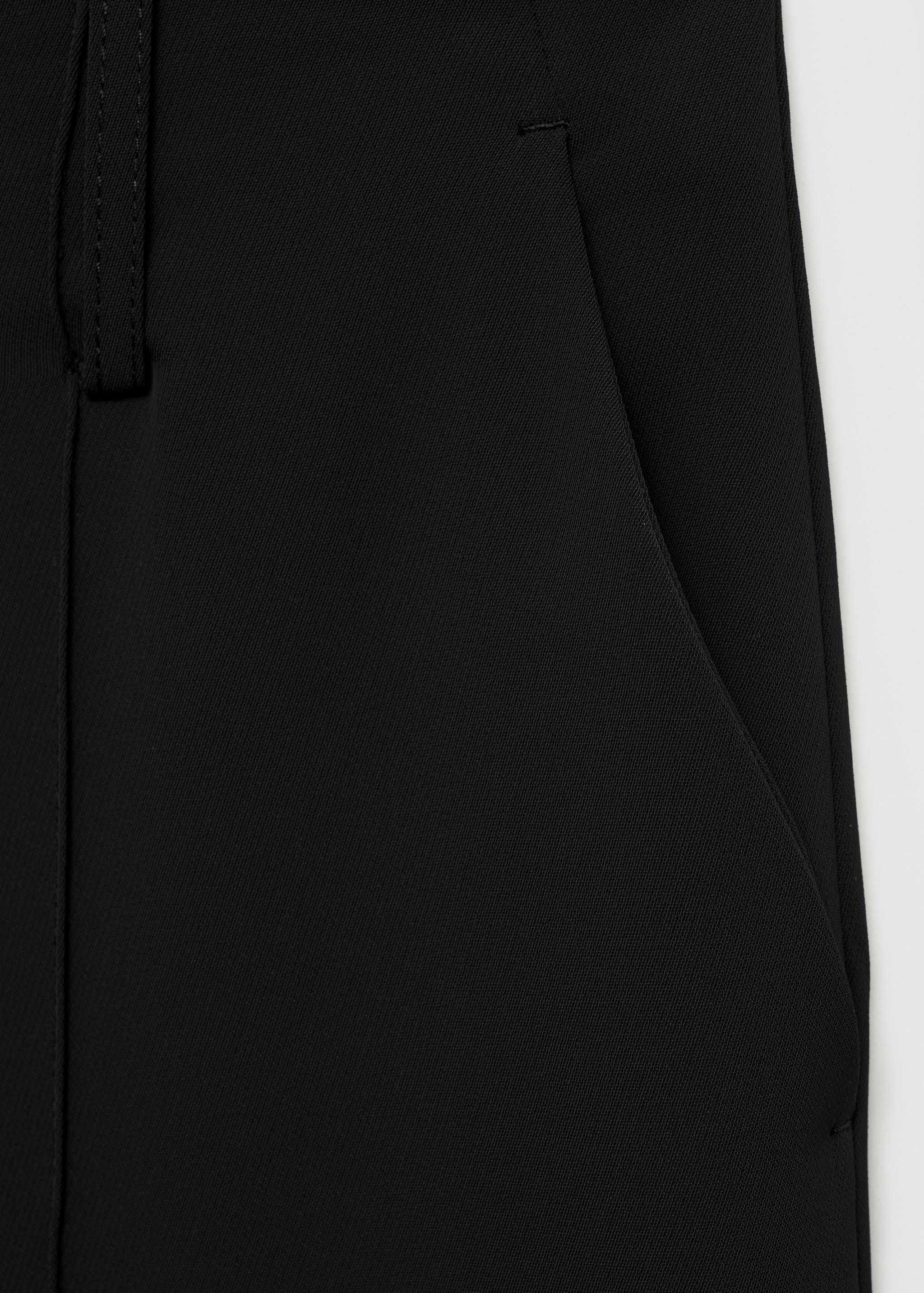 Straight-fit pleated trousers - Details of the article 0
