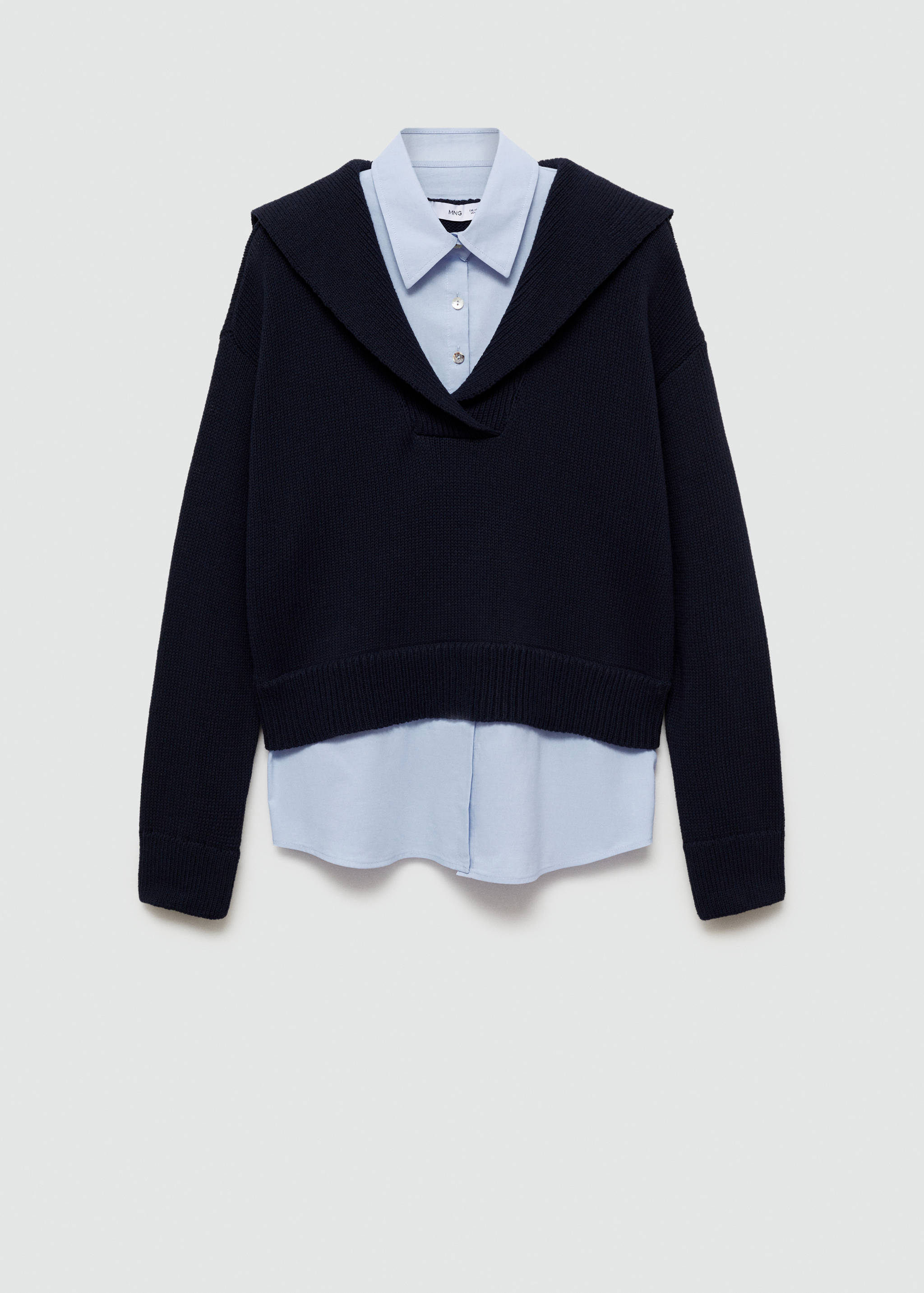 Combined shirt sweater - Article without model
