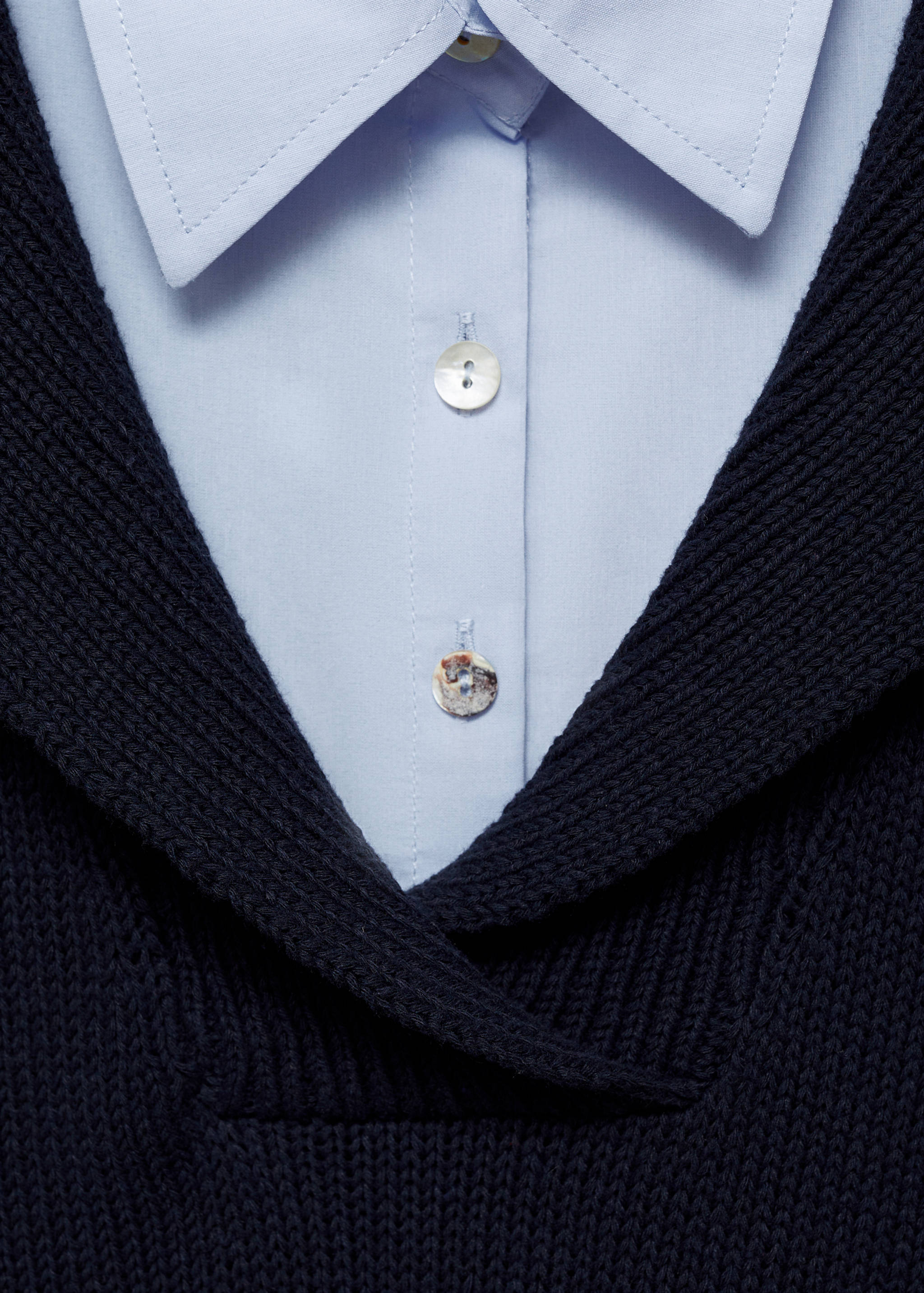 Combined shirt sweater - Details of the article 8