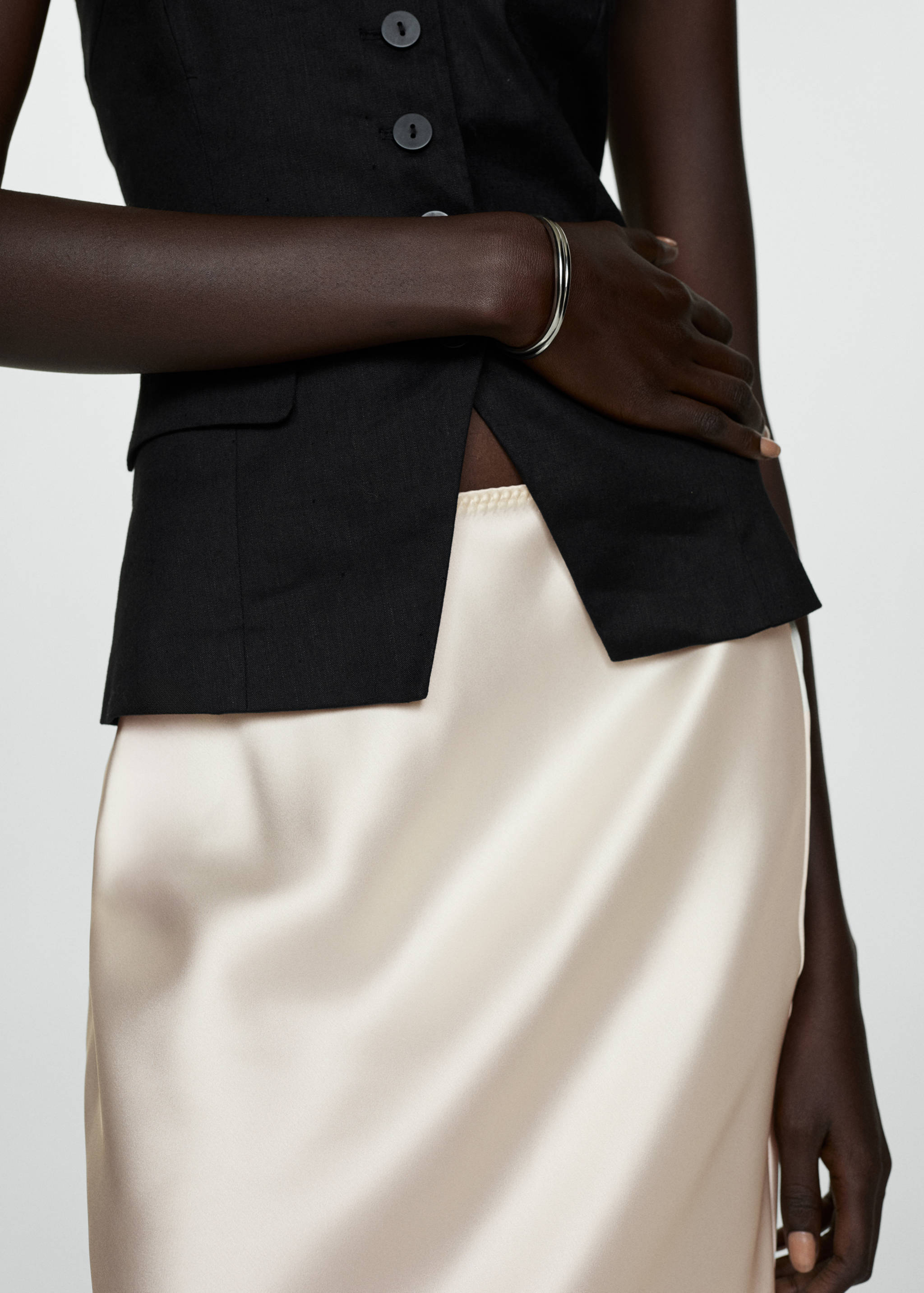 Falda midi satinada - Detalle del artículo 6