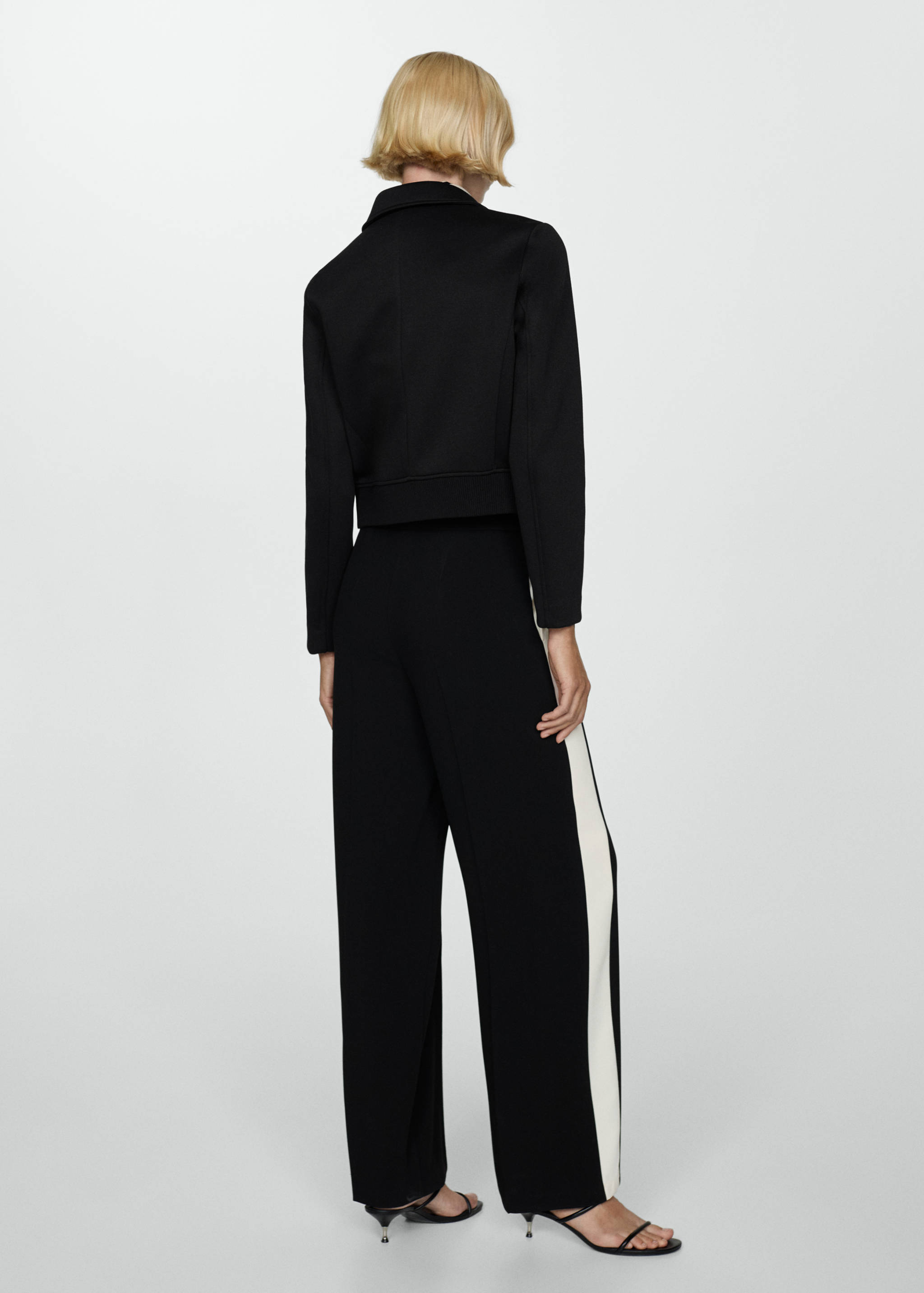 Jaqueta recta botons - Revers de l'article