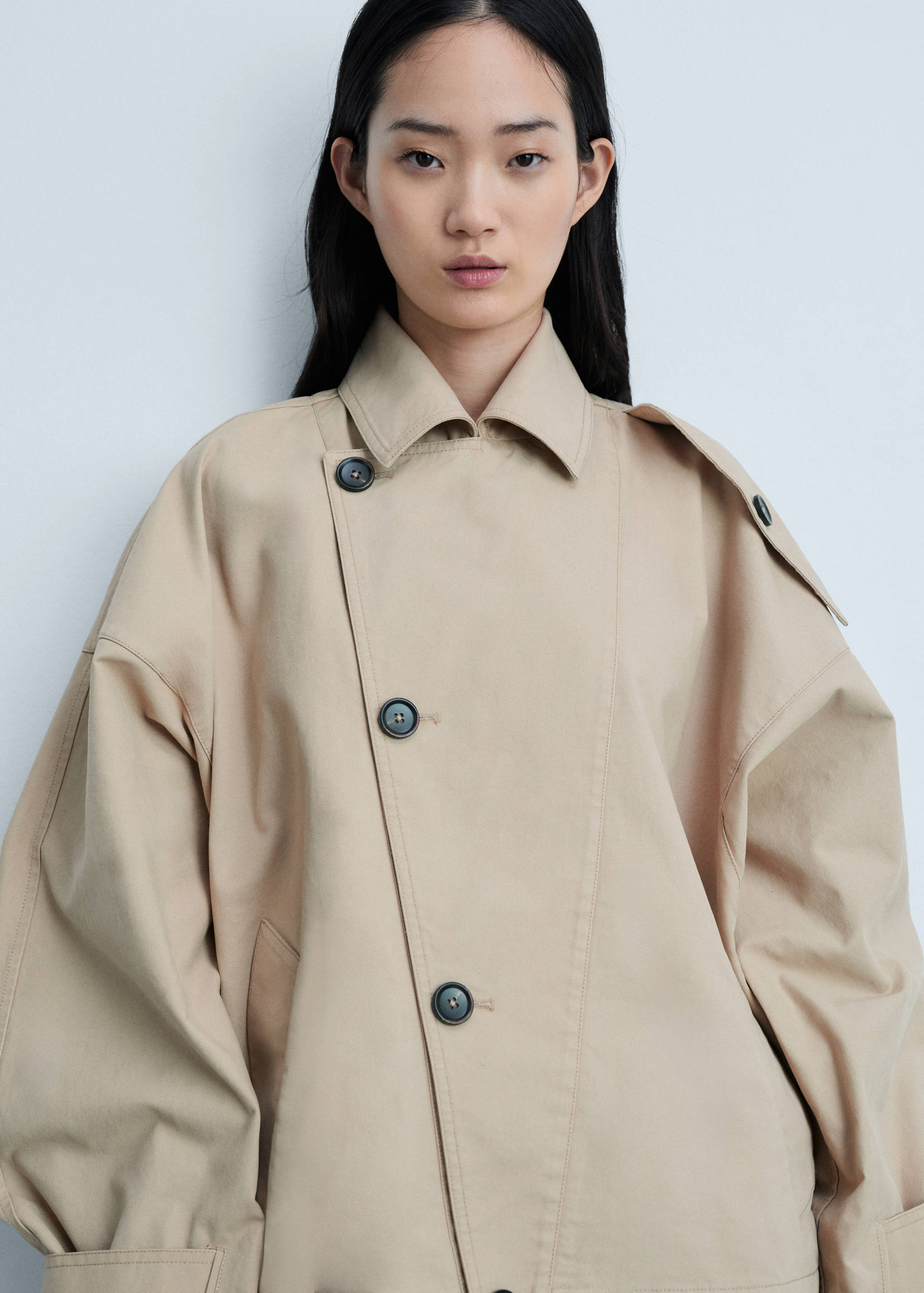 Short trench coat - Medium plane