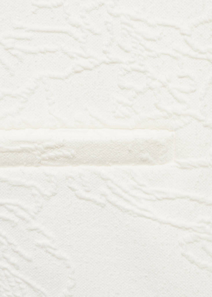 Textured cotton-blend jacket — Ecru