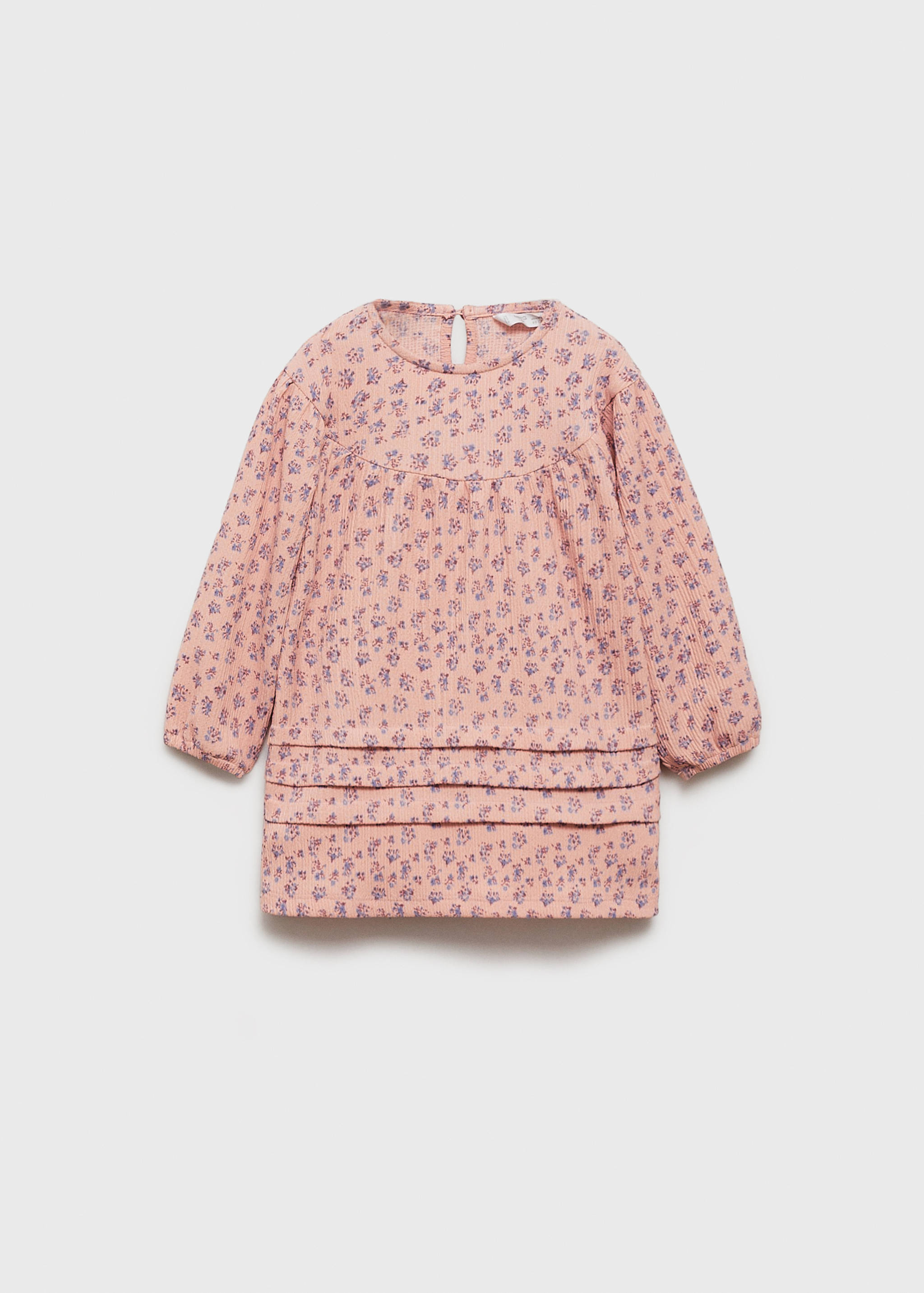 Robe tissu plissé fleurs - Article sans modèle