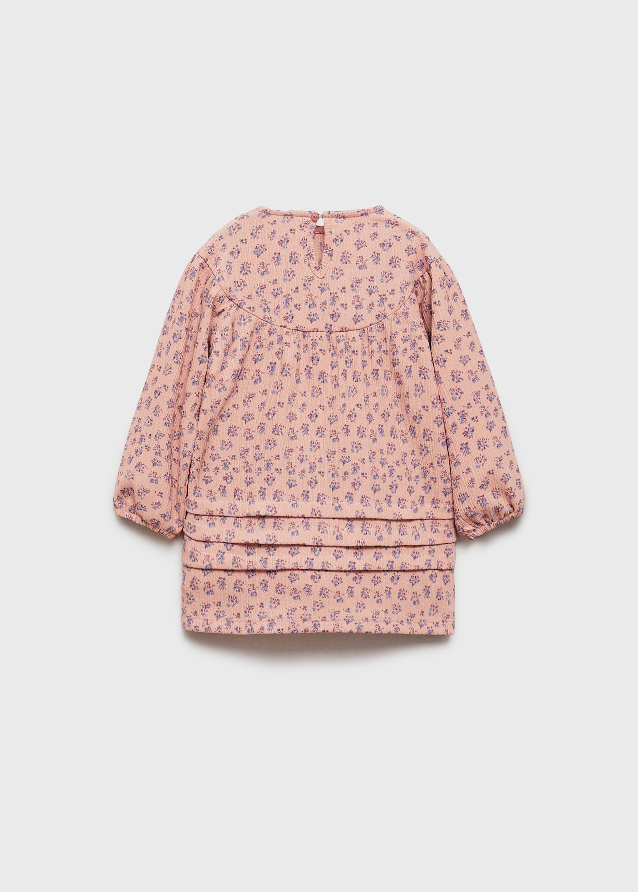 Robe tissu plissé fleurs - Verso de l’article