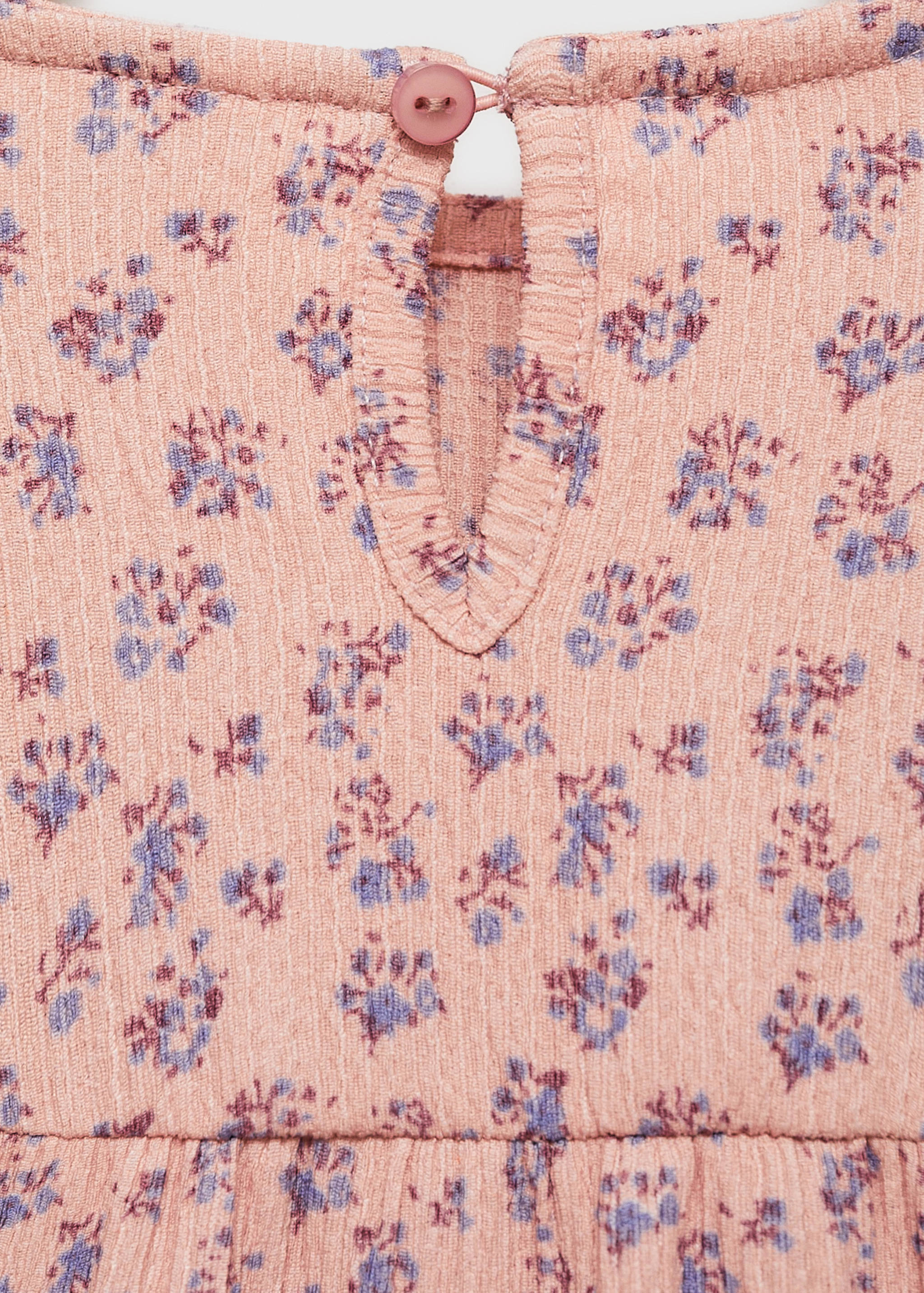 Robe tissu plissé fleurs - Détail de l'article 0