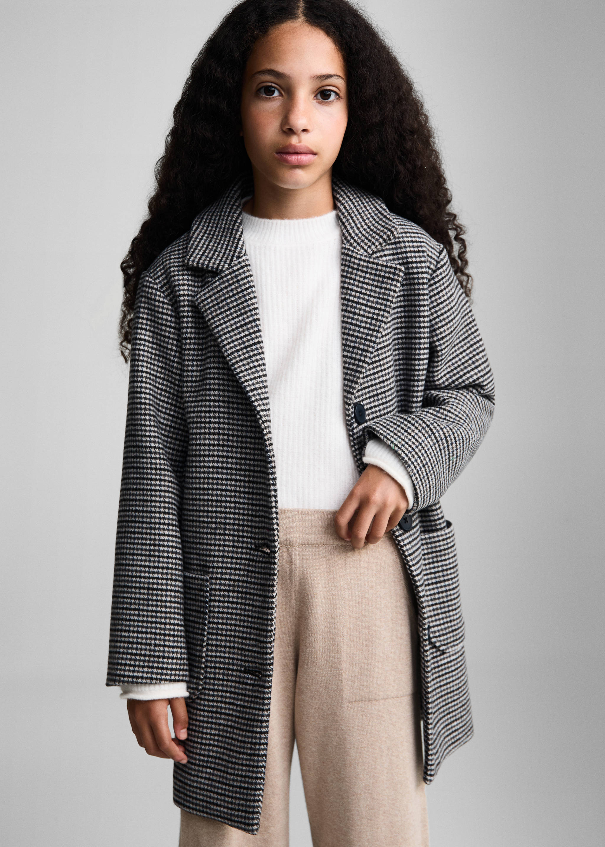 Knitted culotte trousers - Medium plane