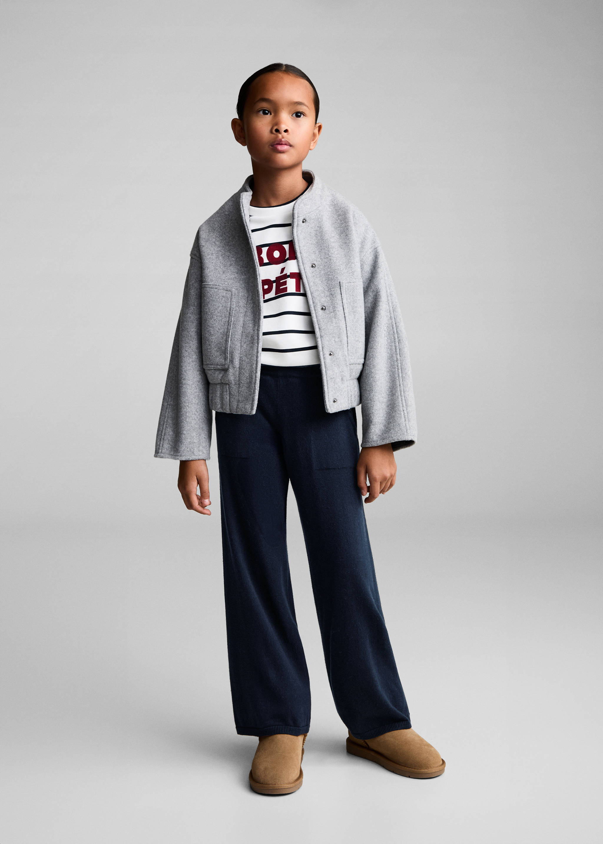 Knitted culotte trousers - General plane