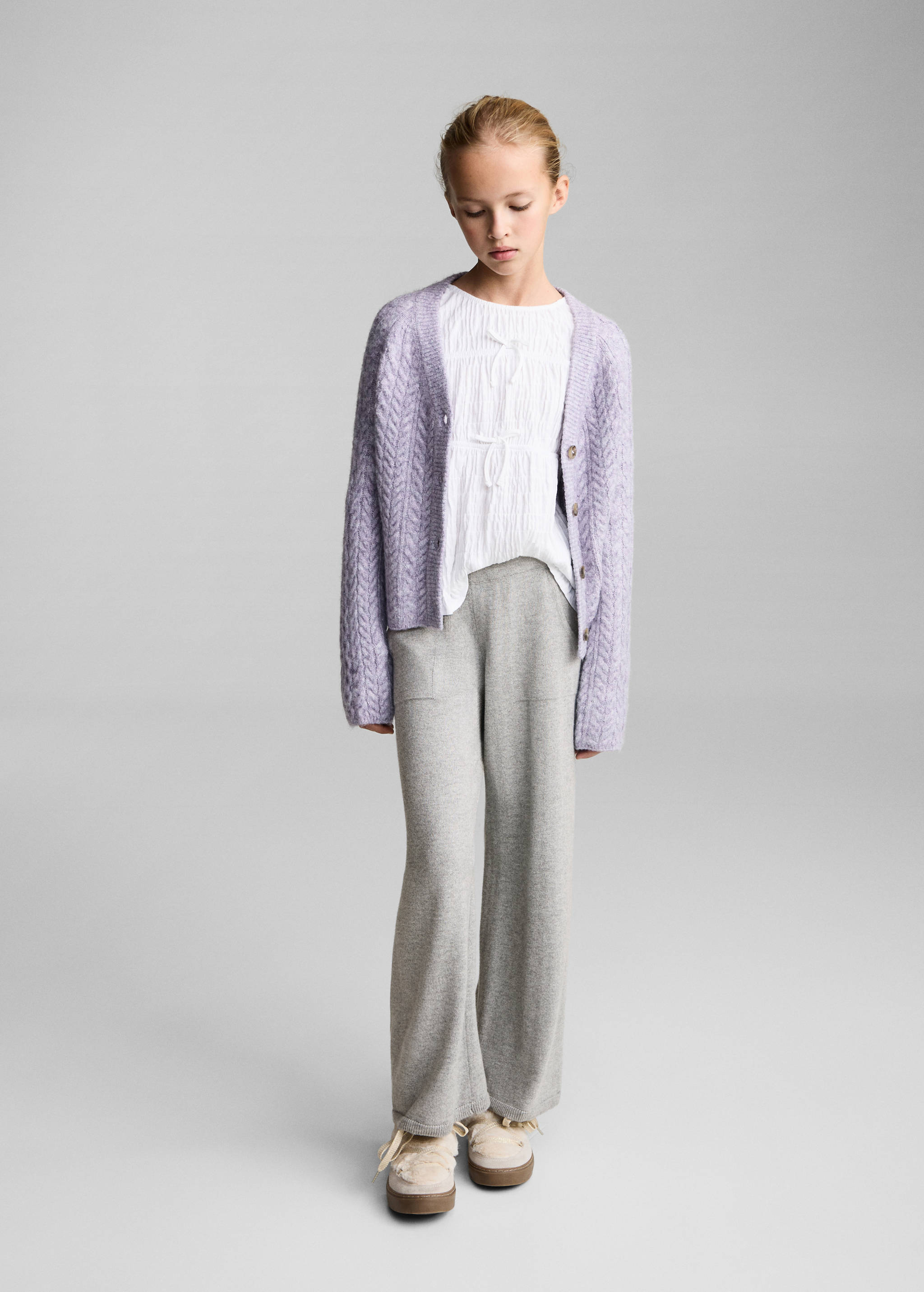 Knitted culotte trousers - General plane
